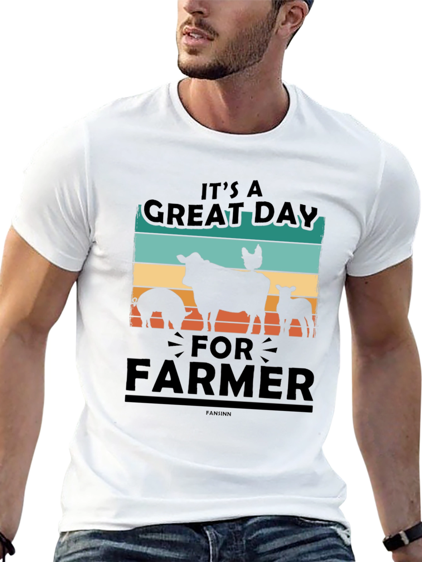 Its A Great Day For Farmer Black T-Shirt