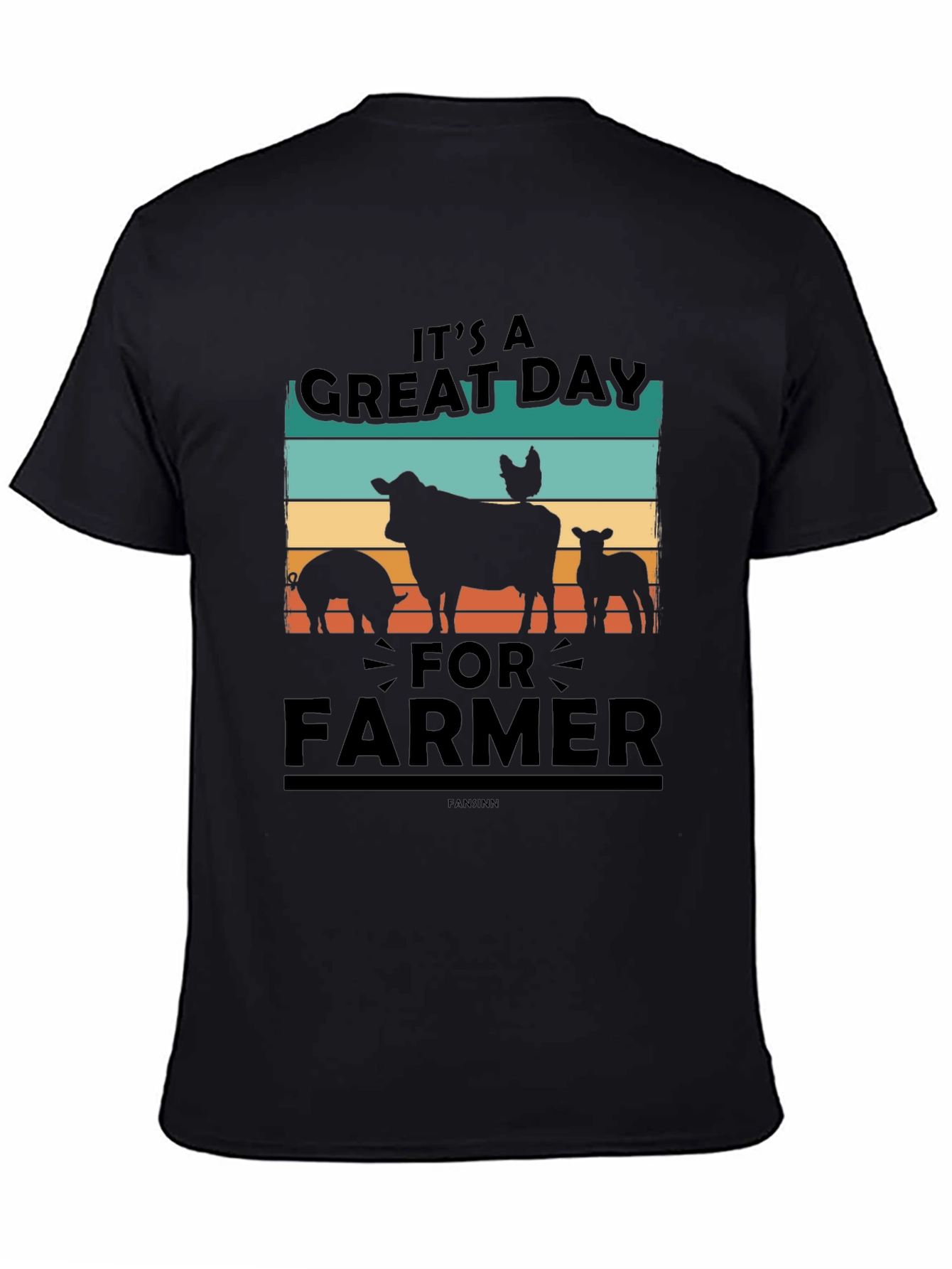 Its A Great Day For Farmer Black T-Shirt