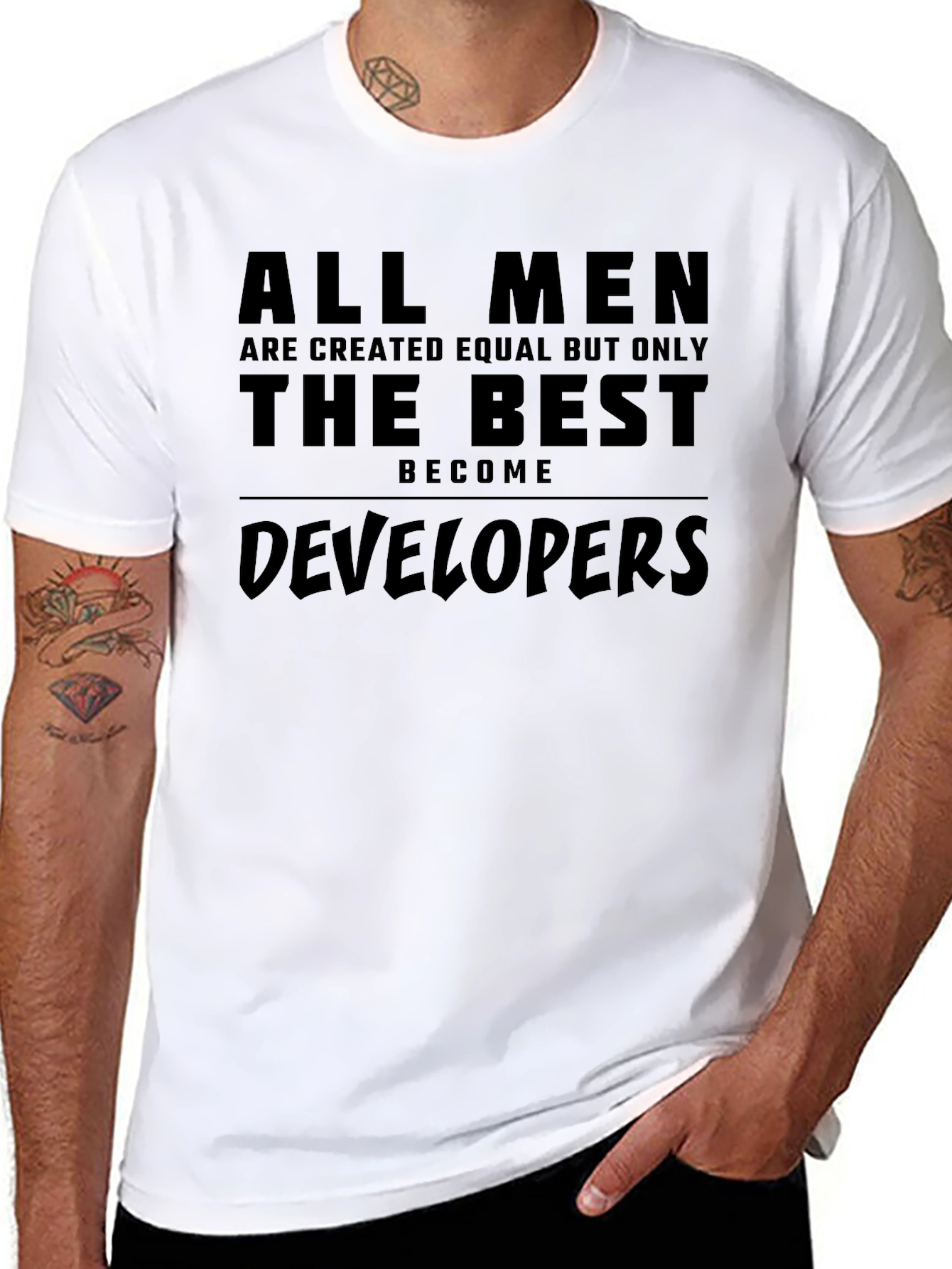 Developer T-Shirt - All Men Are Created Equal