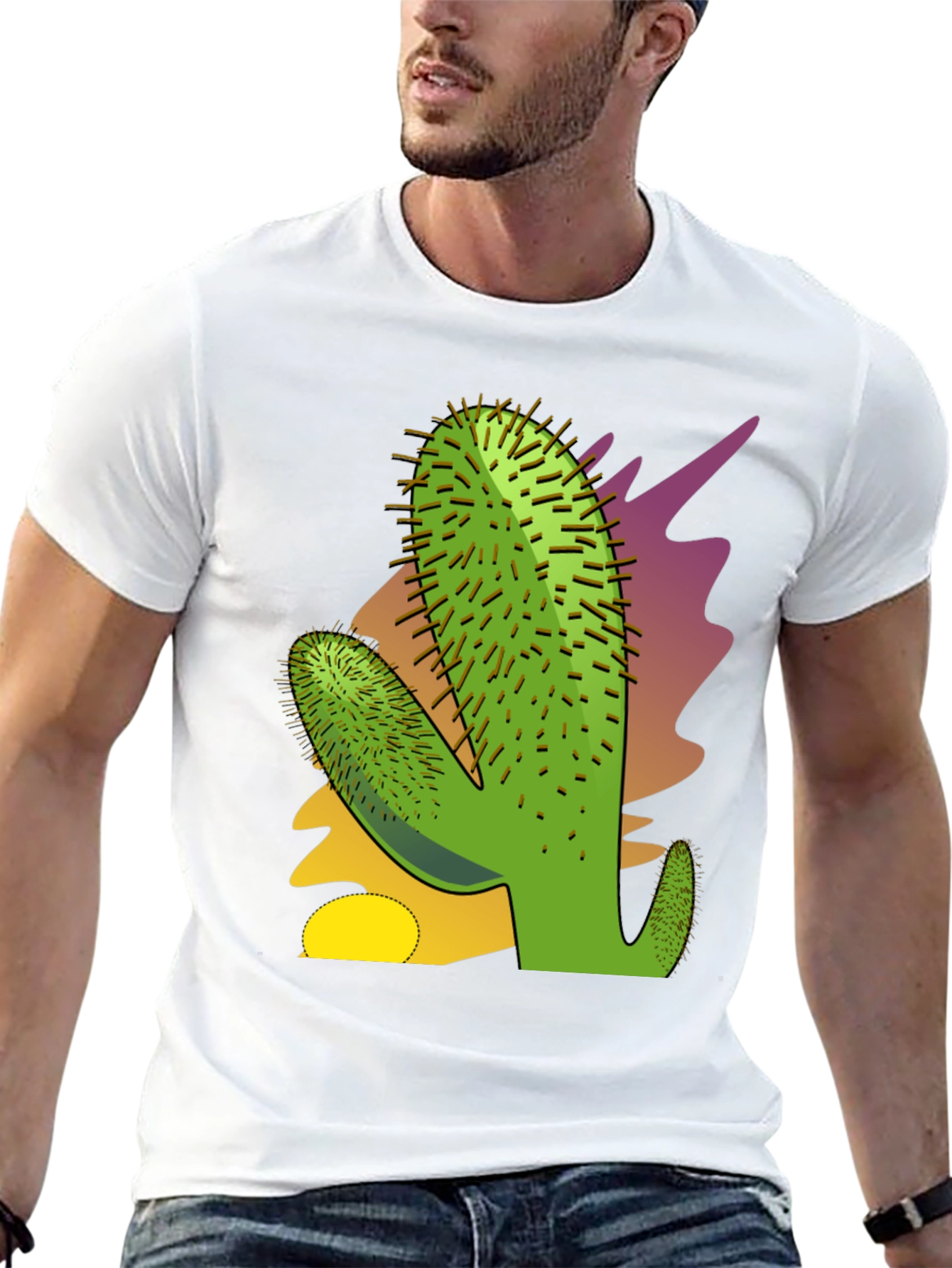 Cactus Graphic Tee - Black T-Shirt