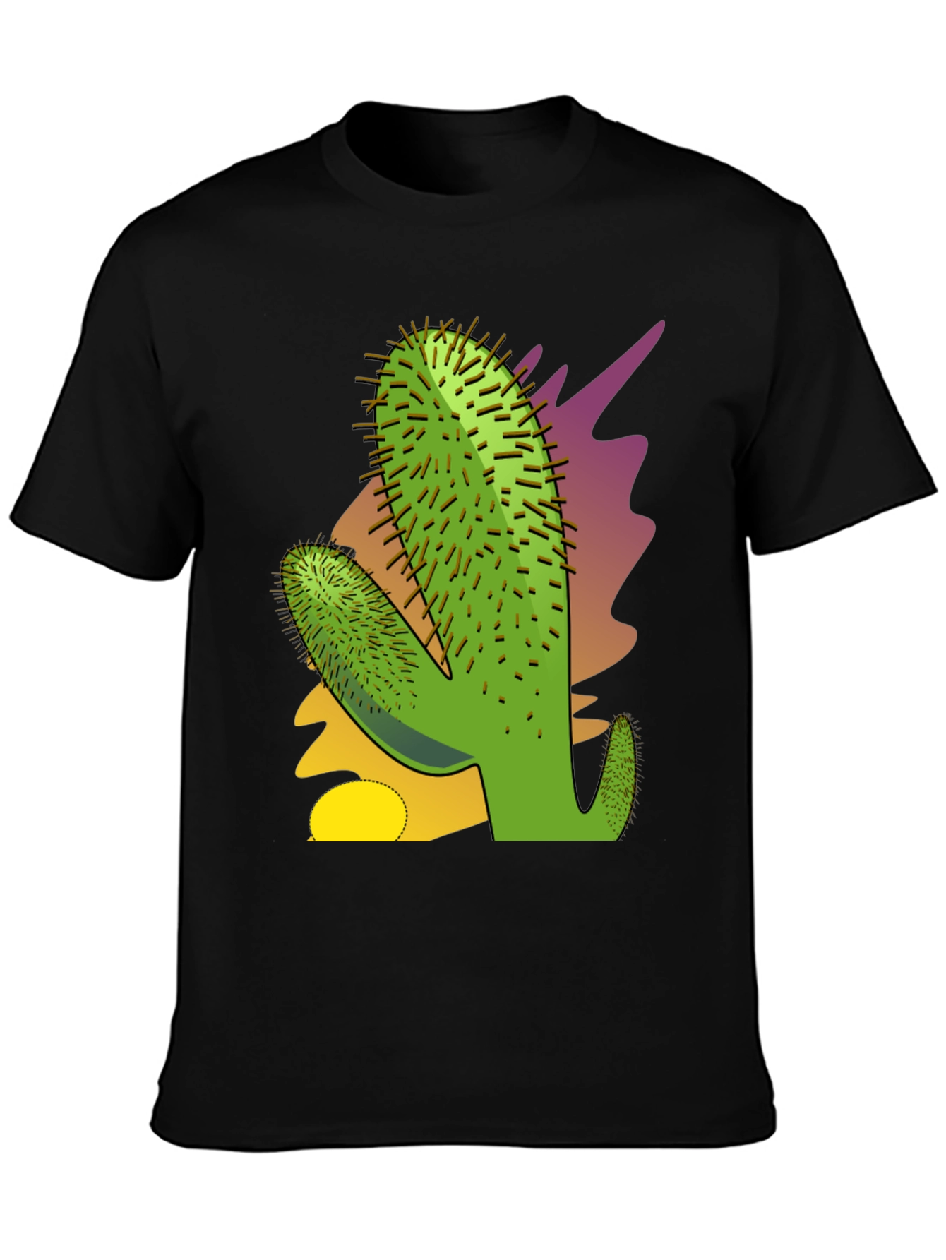 Cactus Graphic Tee - Black T-Shirt