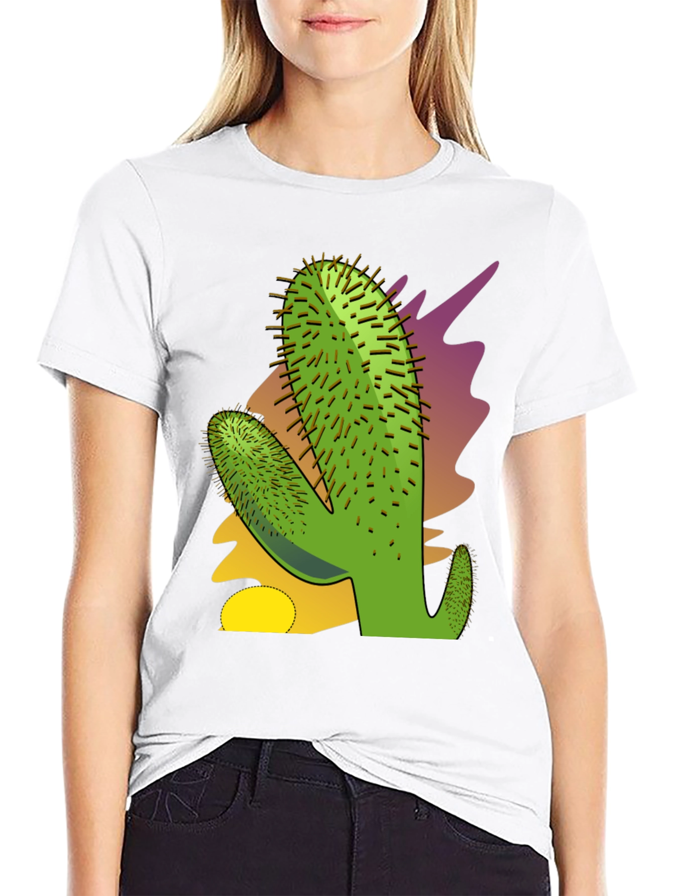 Cactus Graphic Tee - Black T-Shirt