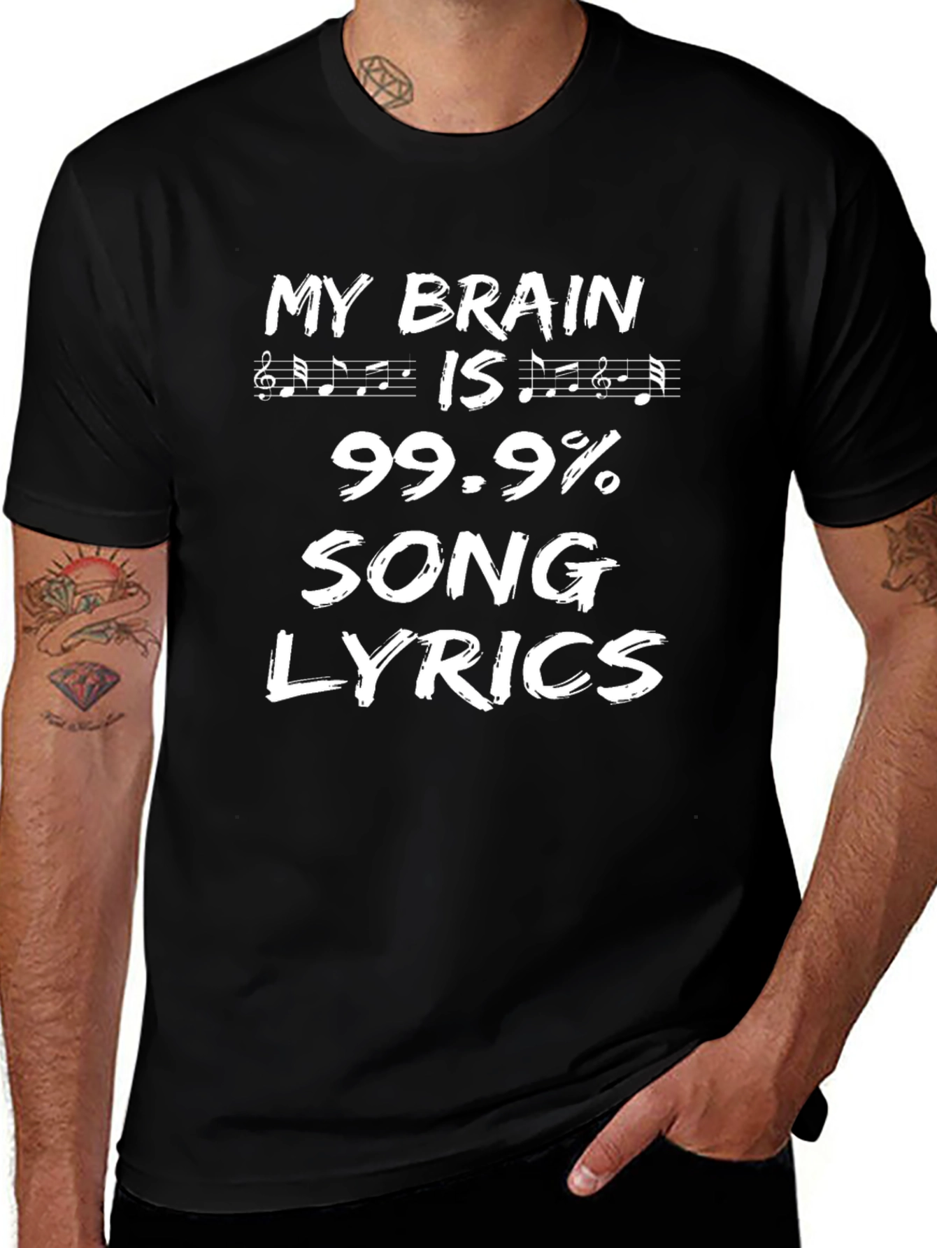 My Brain Is 99.9% Song Lyrics T-Shirt