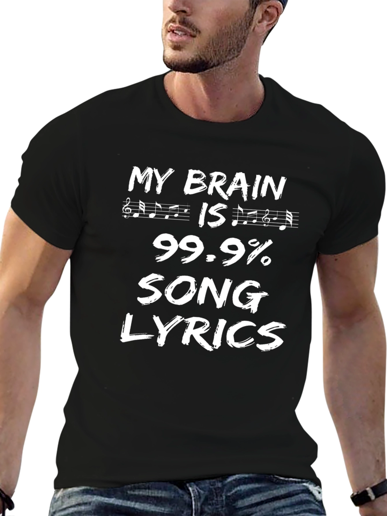 My Brain Is 99.9% Song Lyrics T-Shirt