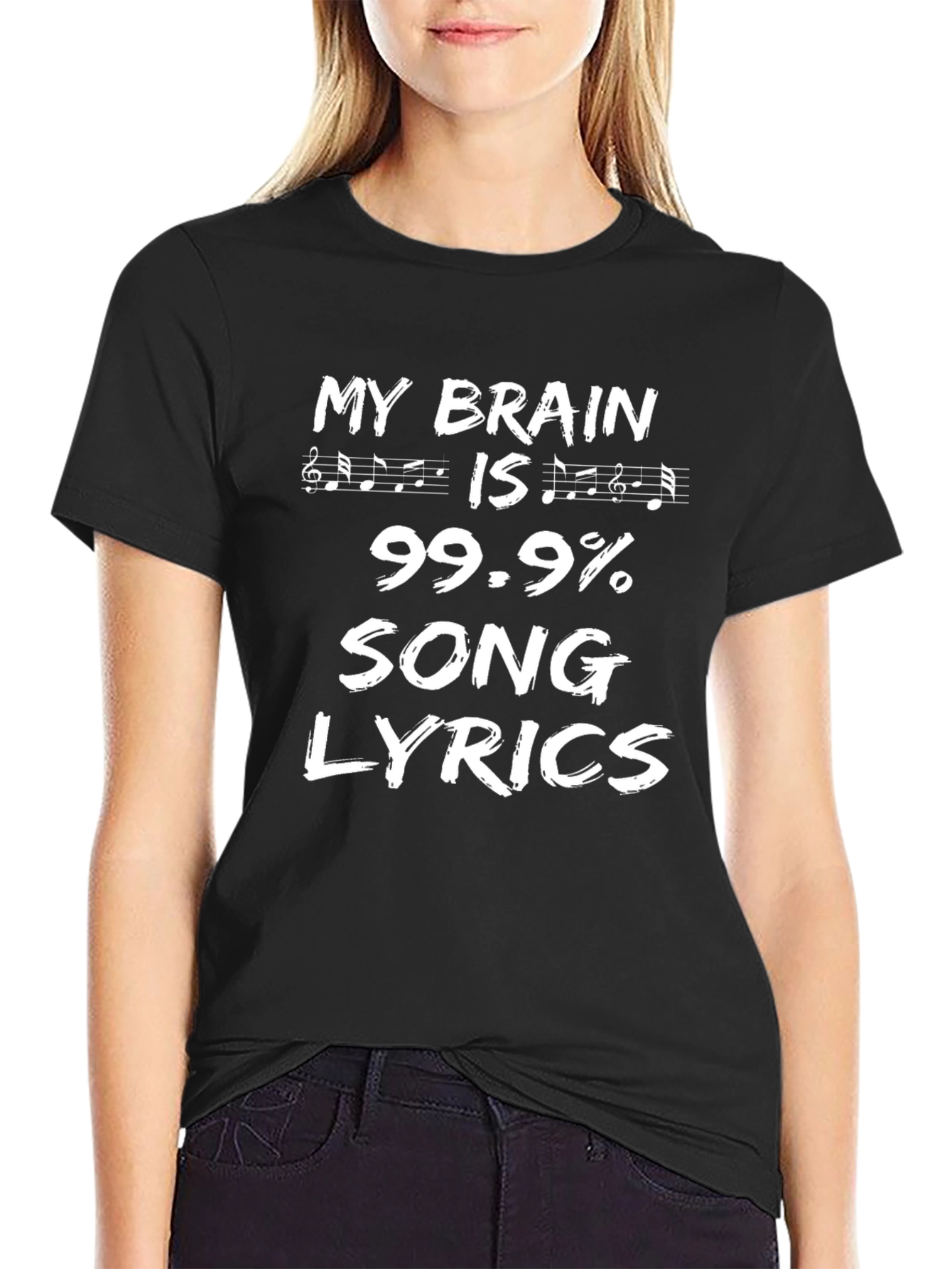 My Brain Is 99.9% Song Lyrics T-Shirt