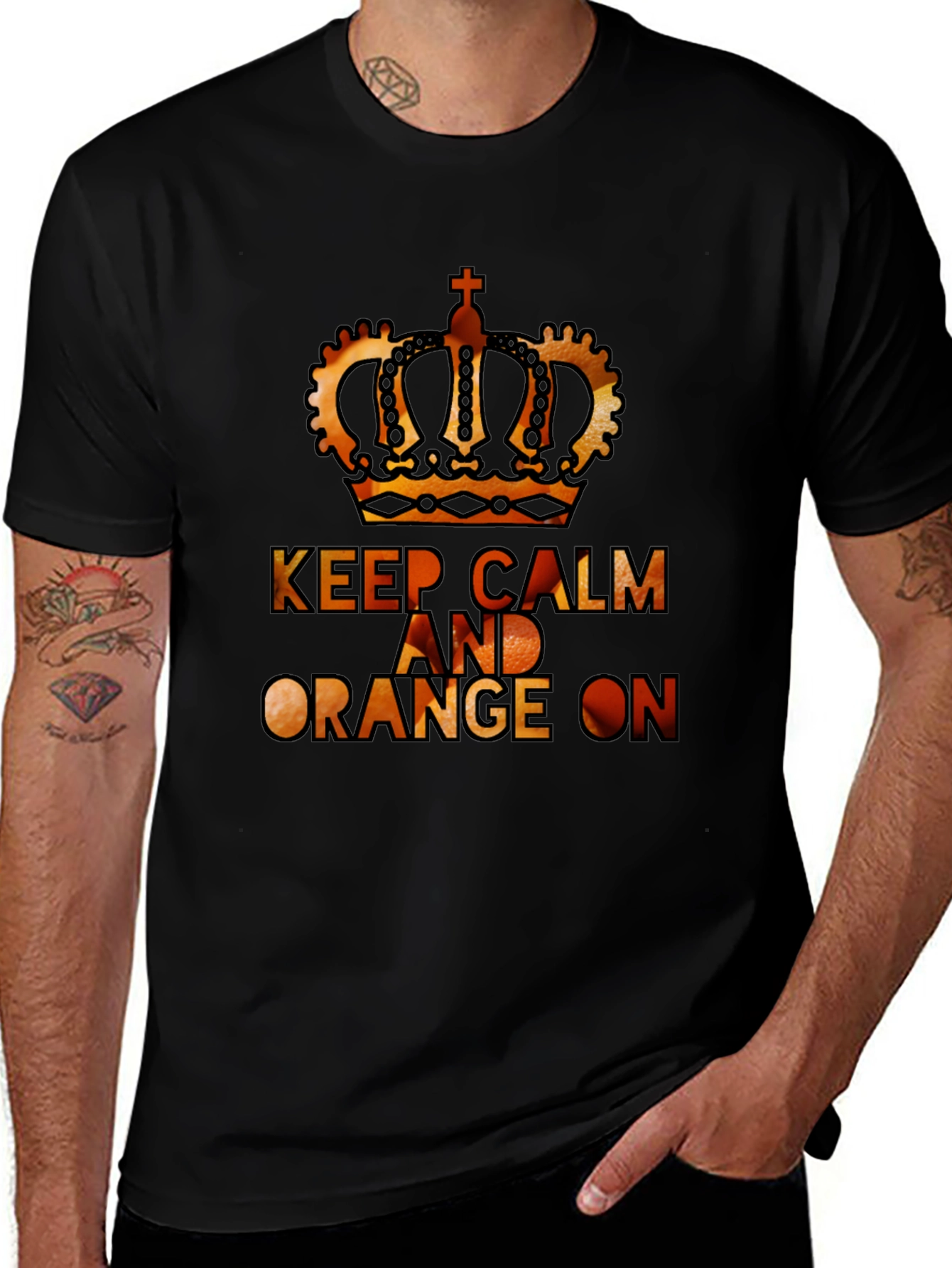 Keep Calm & Orange On Graphic T-Shirt