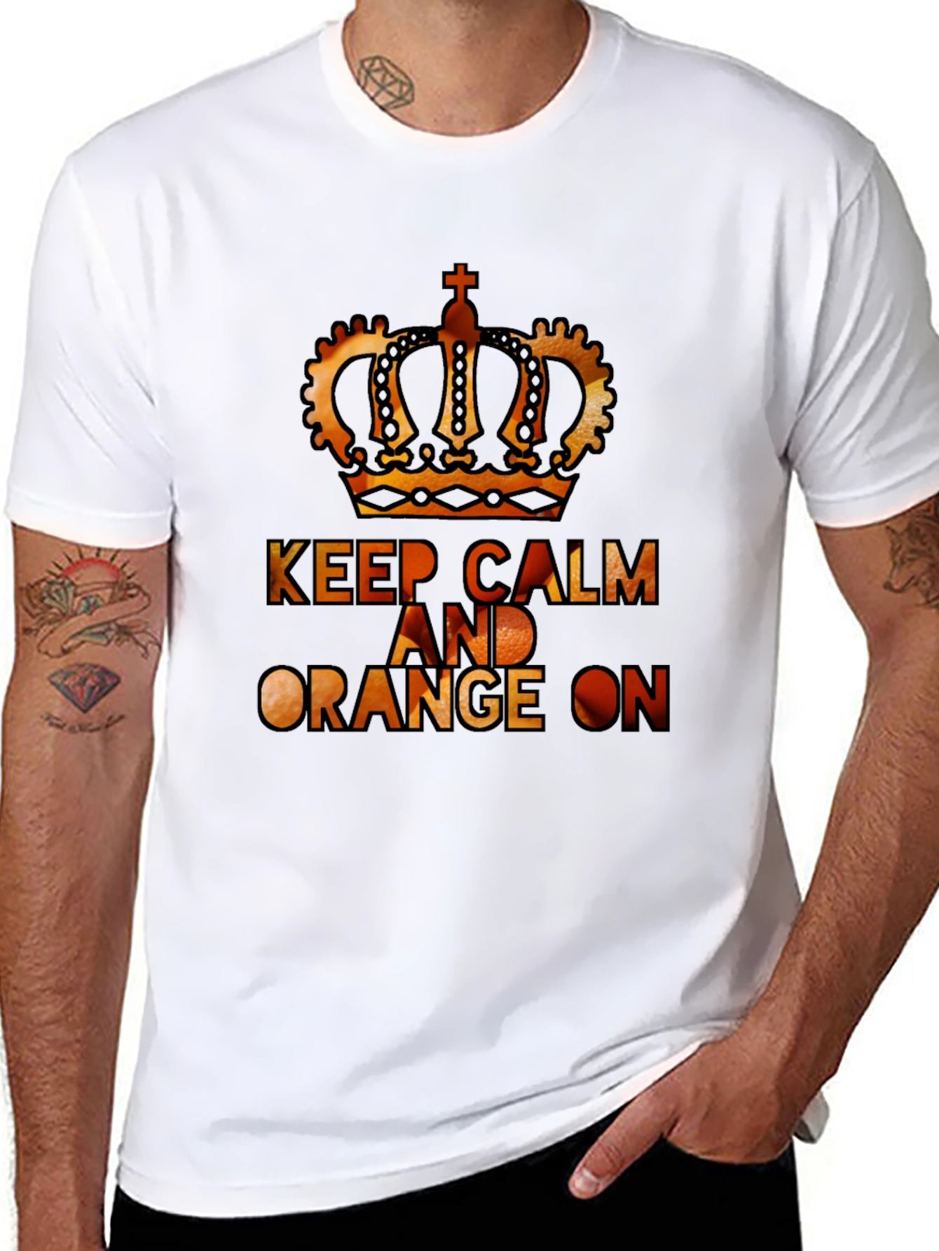 Keep Calm & Orange On Graphic T-Shirt