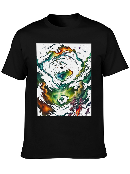 Nebula Graphic Tee - Cosmic Swirl Design