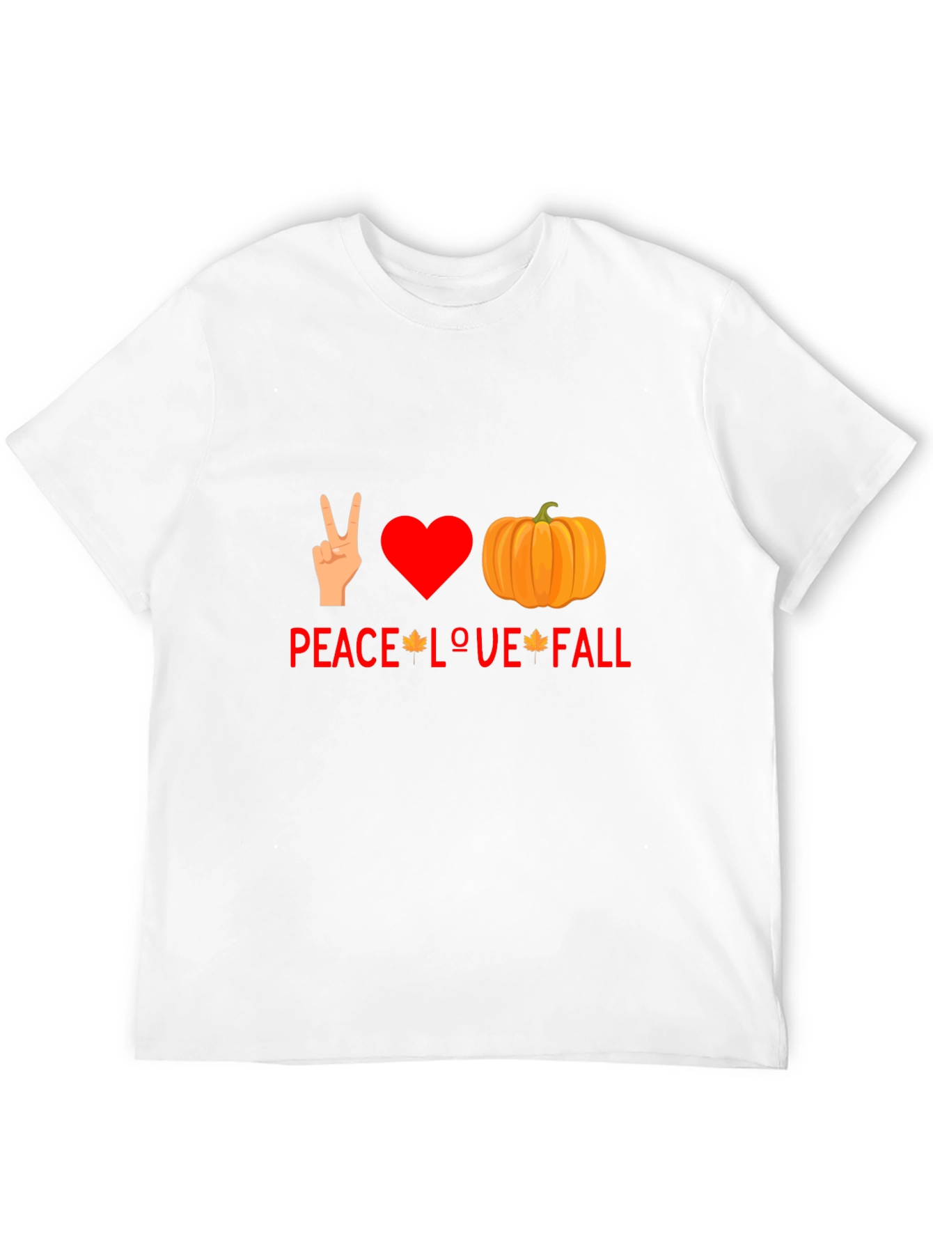 Peace Love Fall T-Shirt - Autumn Graphic Tee