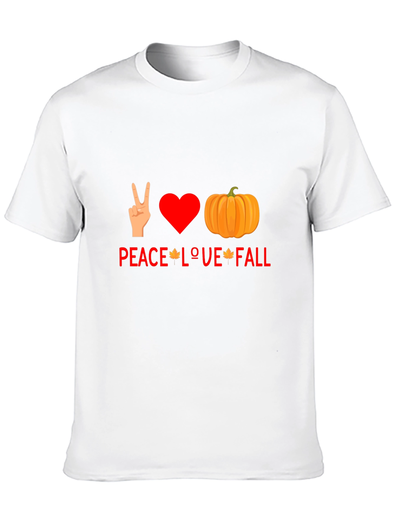 Peace Love Fall T-Shirt - Autumn Graphic Tee