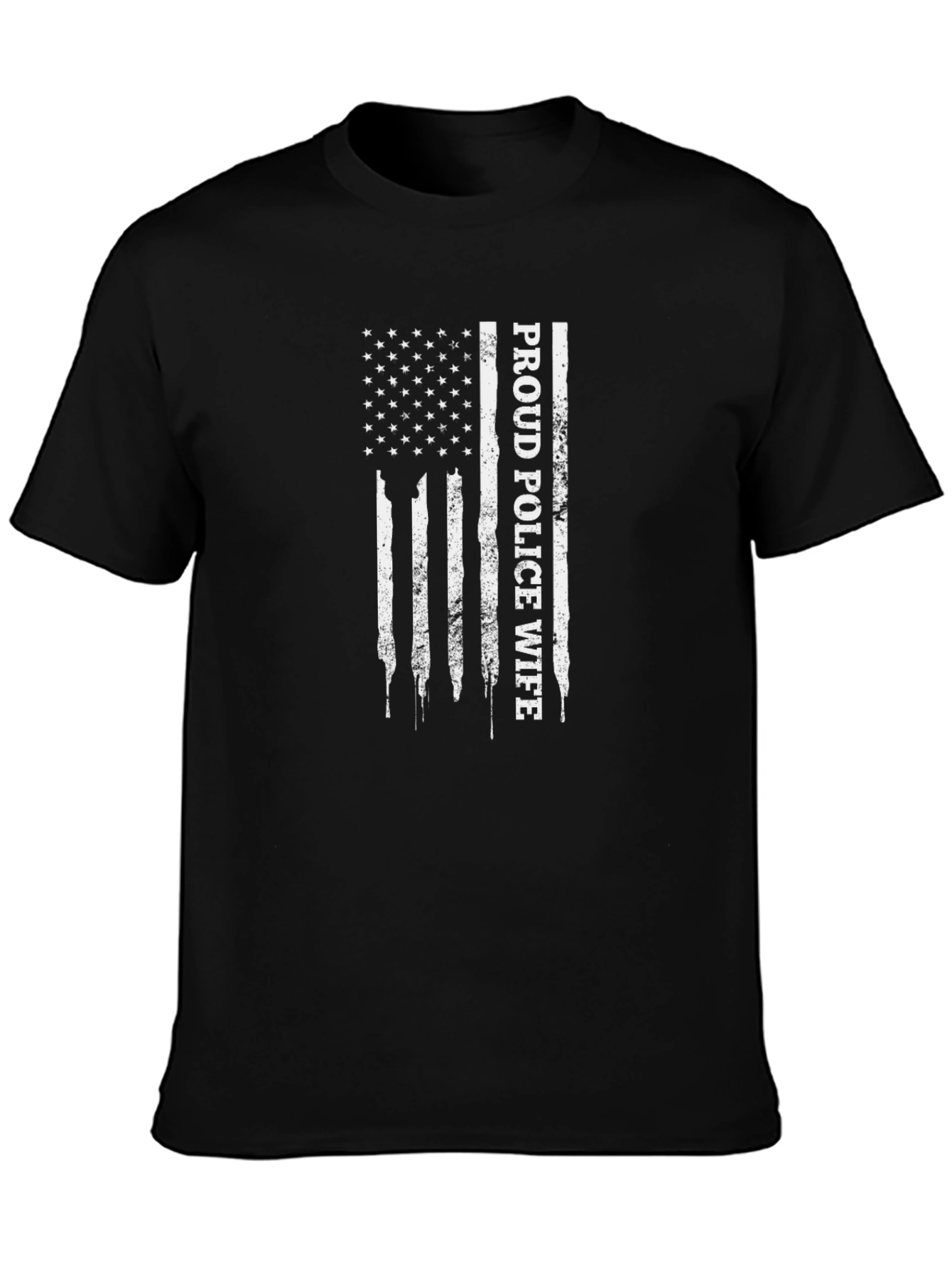 Proud Police Wife Graphic T-Shirt