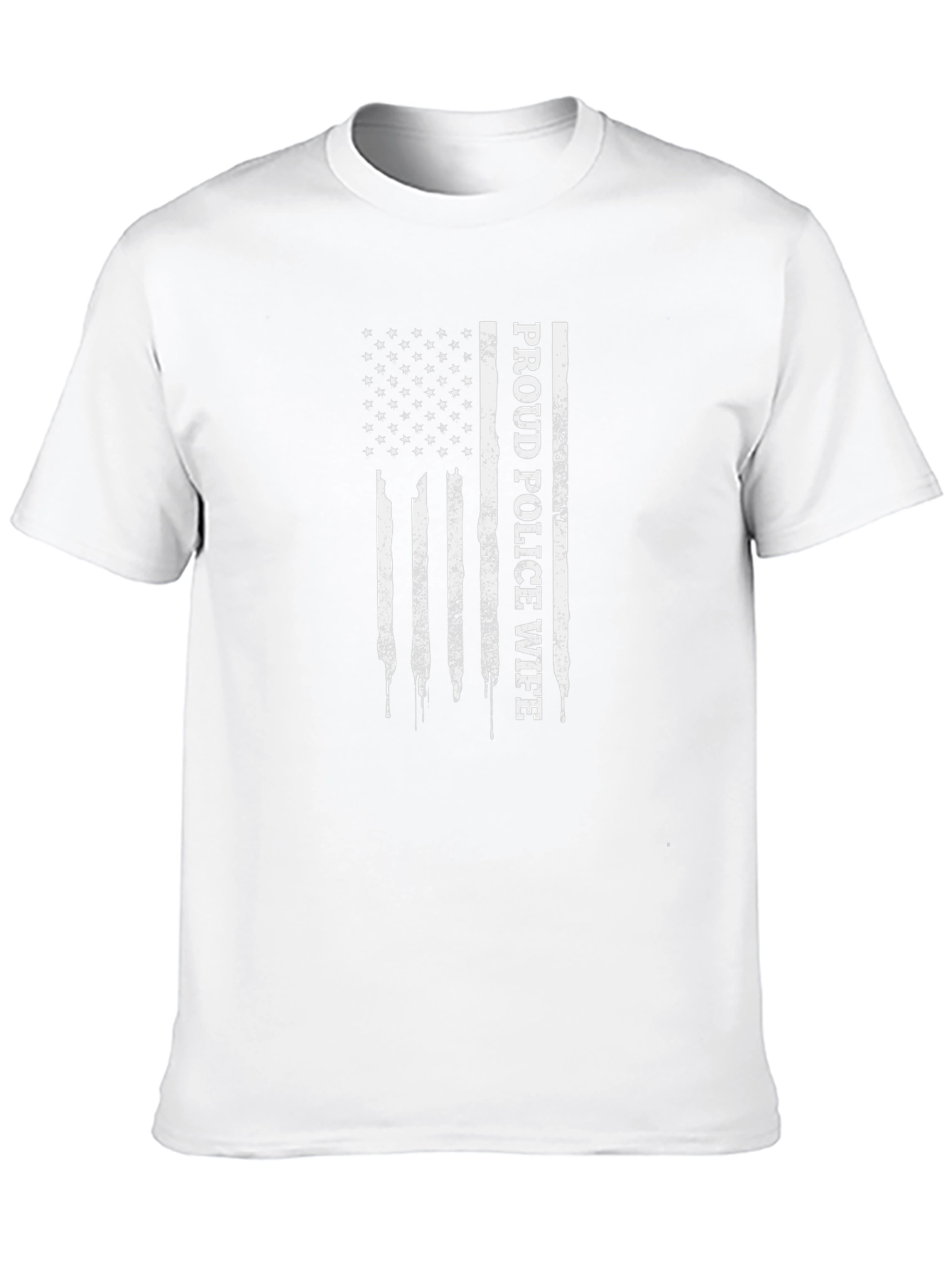 Proud Police Wife Graphic T-Shirt