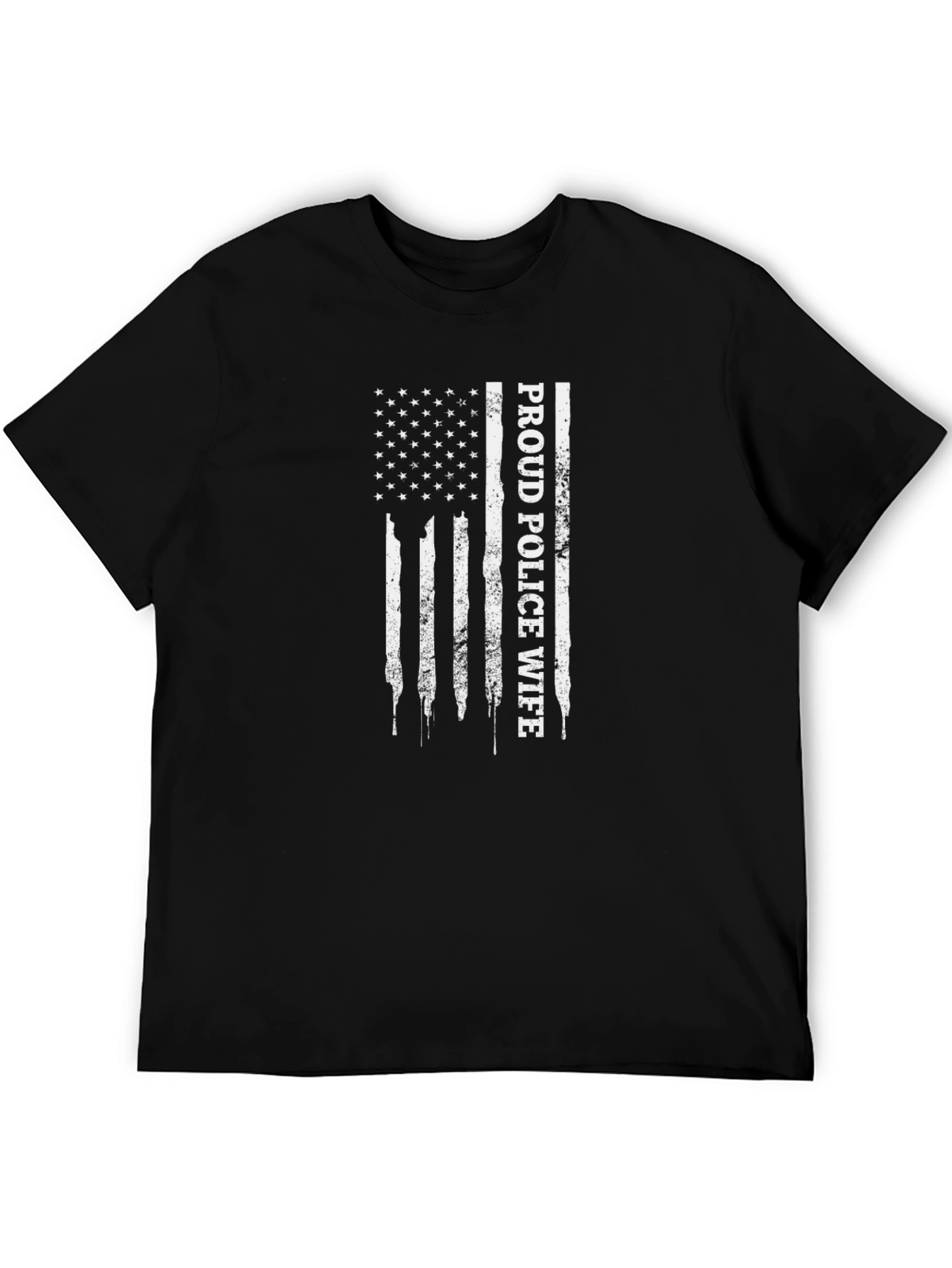 Proud Police Wife Graphic T-Shirt