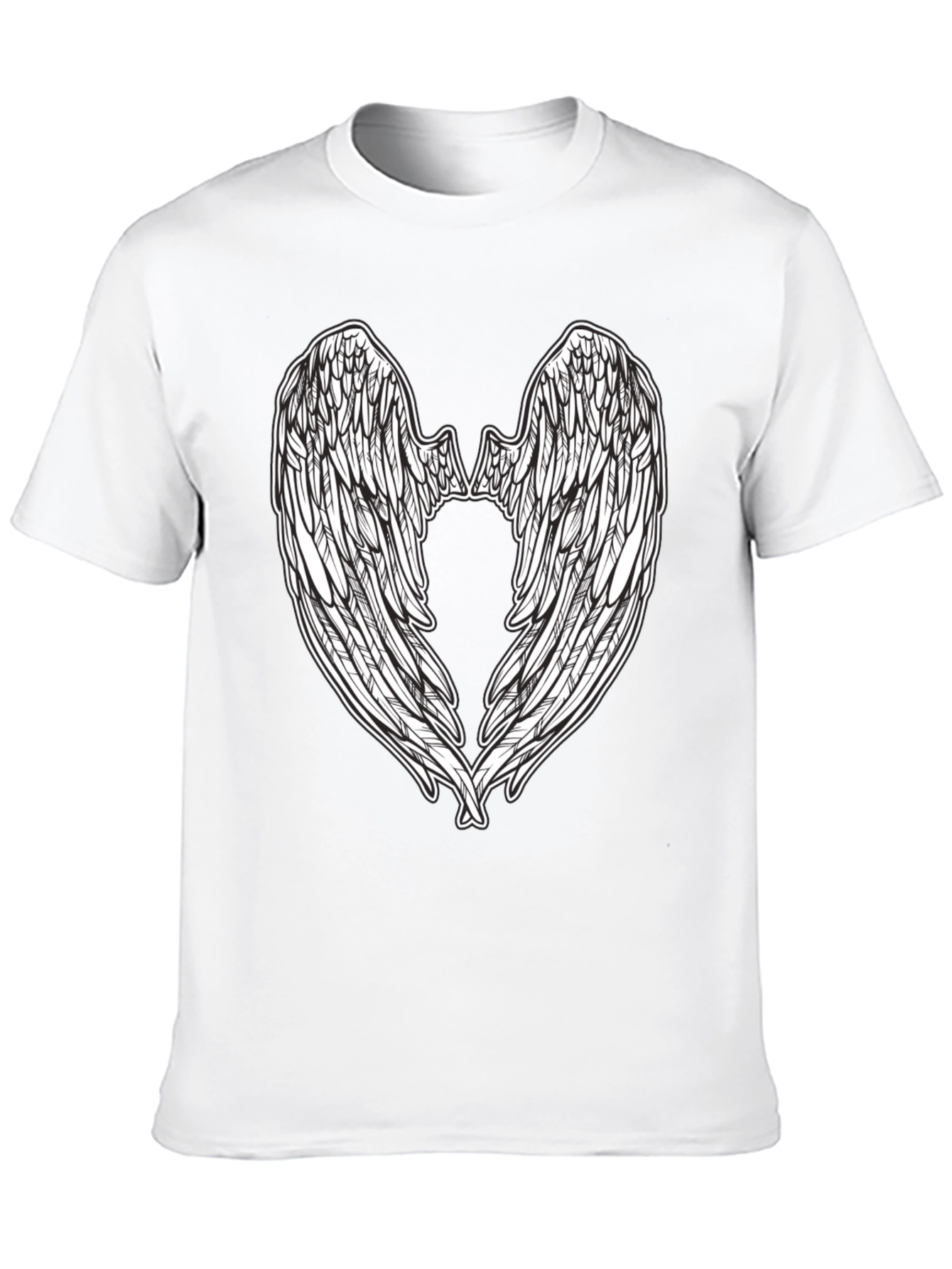 Angel Wing Graphic Tee - Black