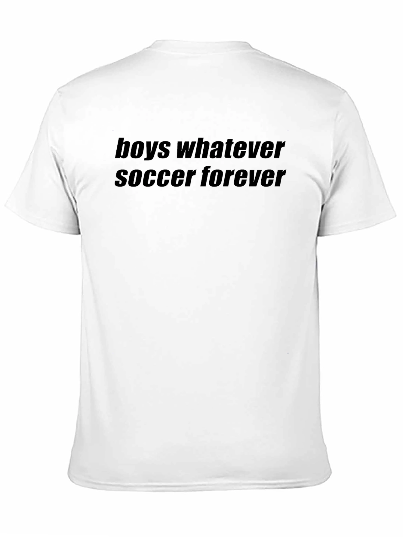 Boys Whatever Soccer Forever Black T-Shirt