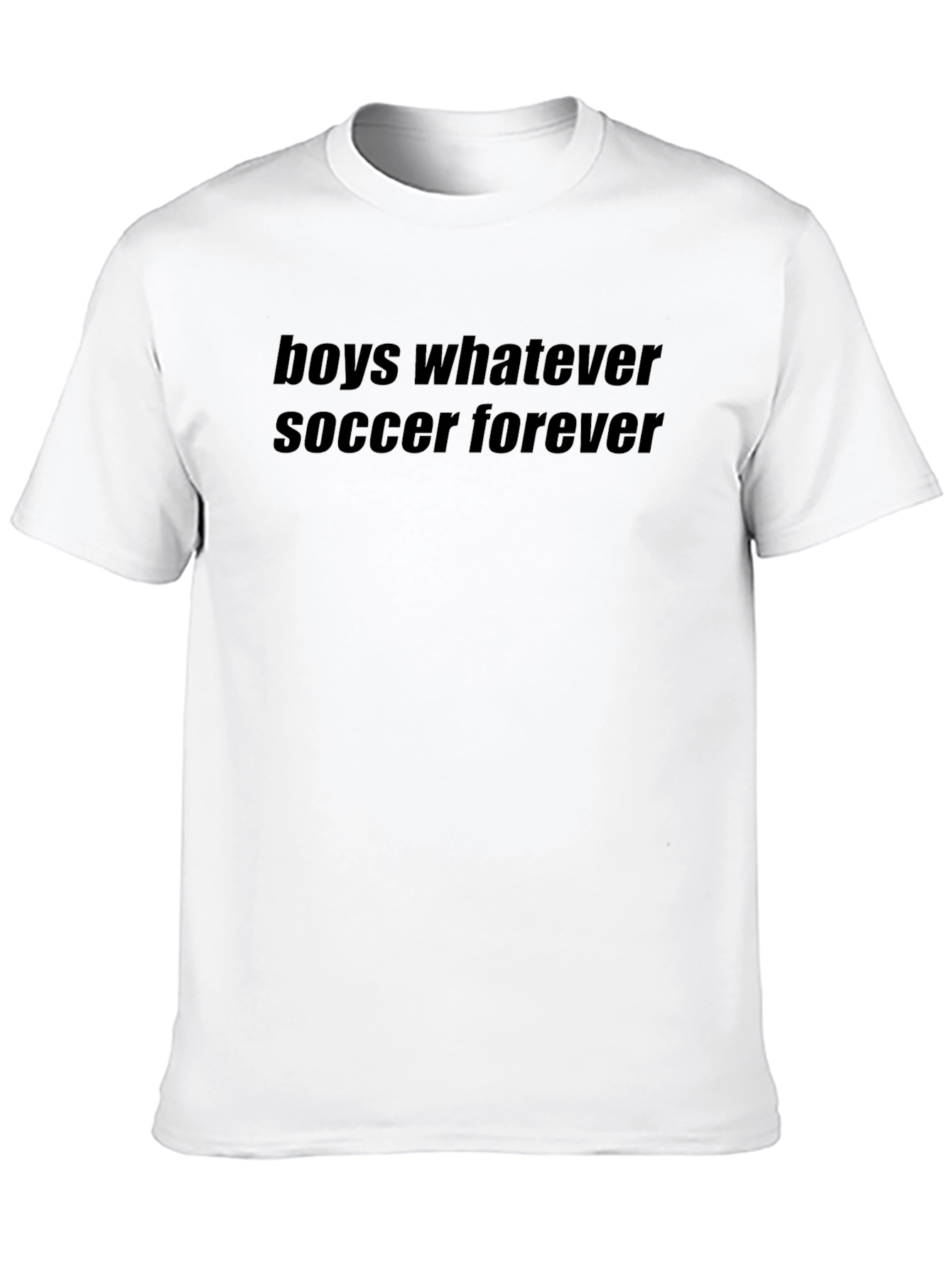 Boys Whatever Soccer Forever Black T-Shirt