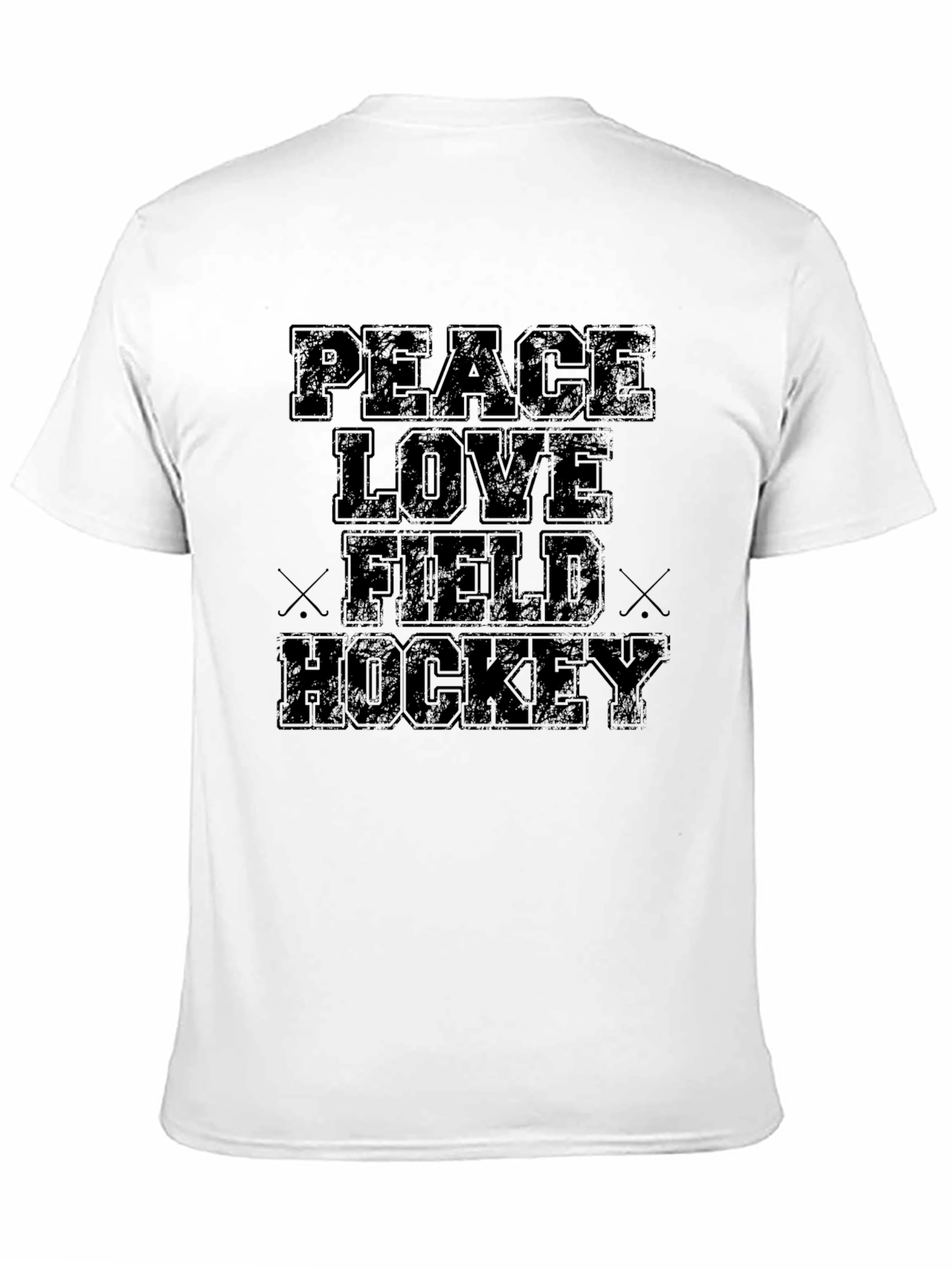 Peace Love Field Hockey Graphic T-Shirt