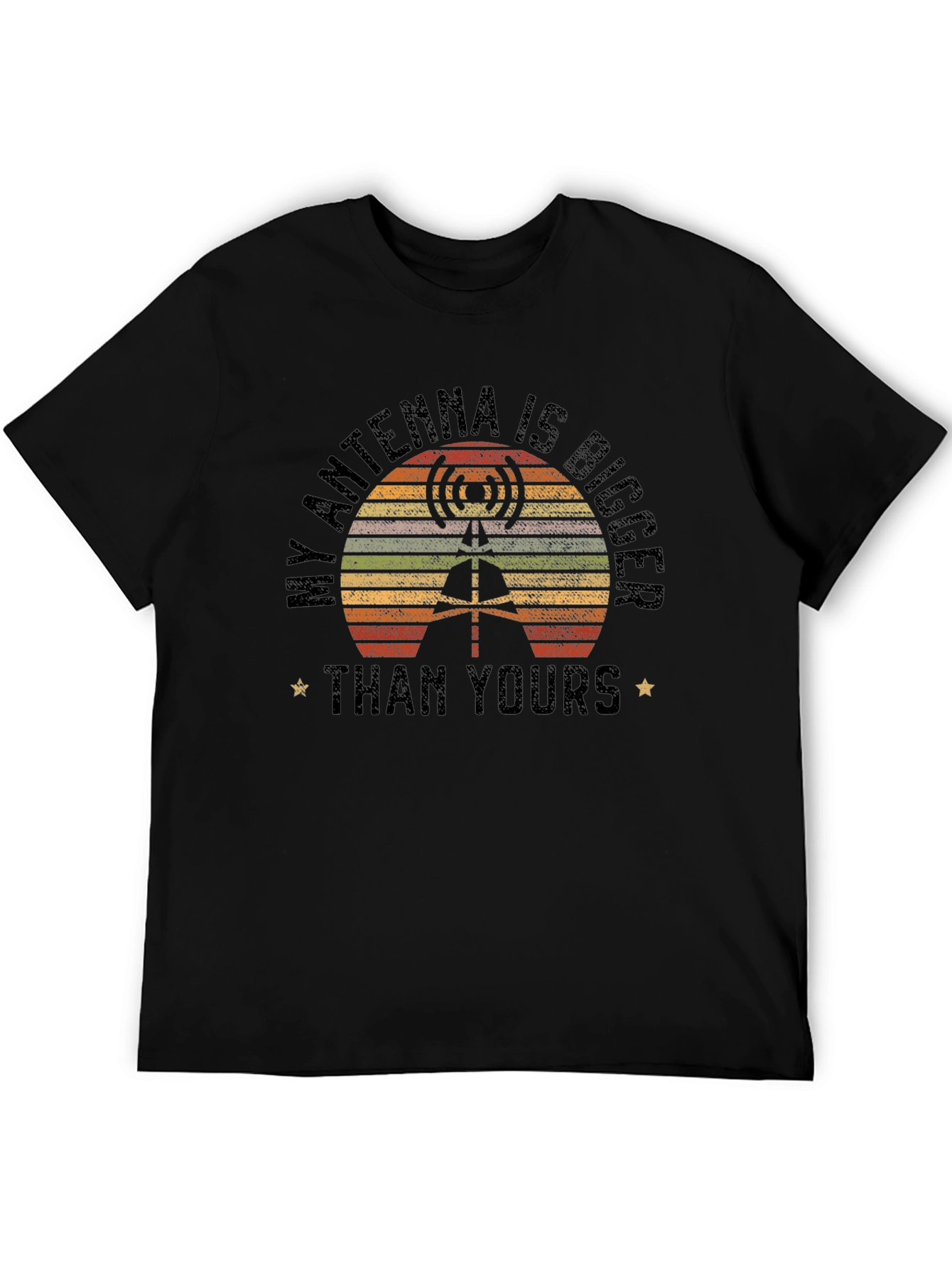 My Antenna Is Bigger Than Yours - Black T-Shirt