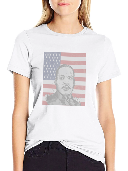 MLK American Flag T-Shirt