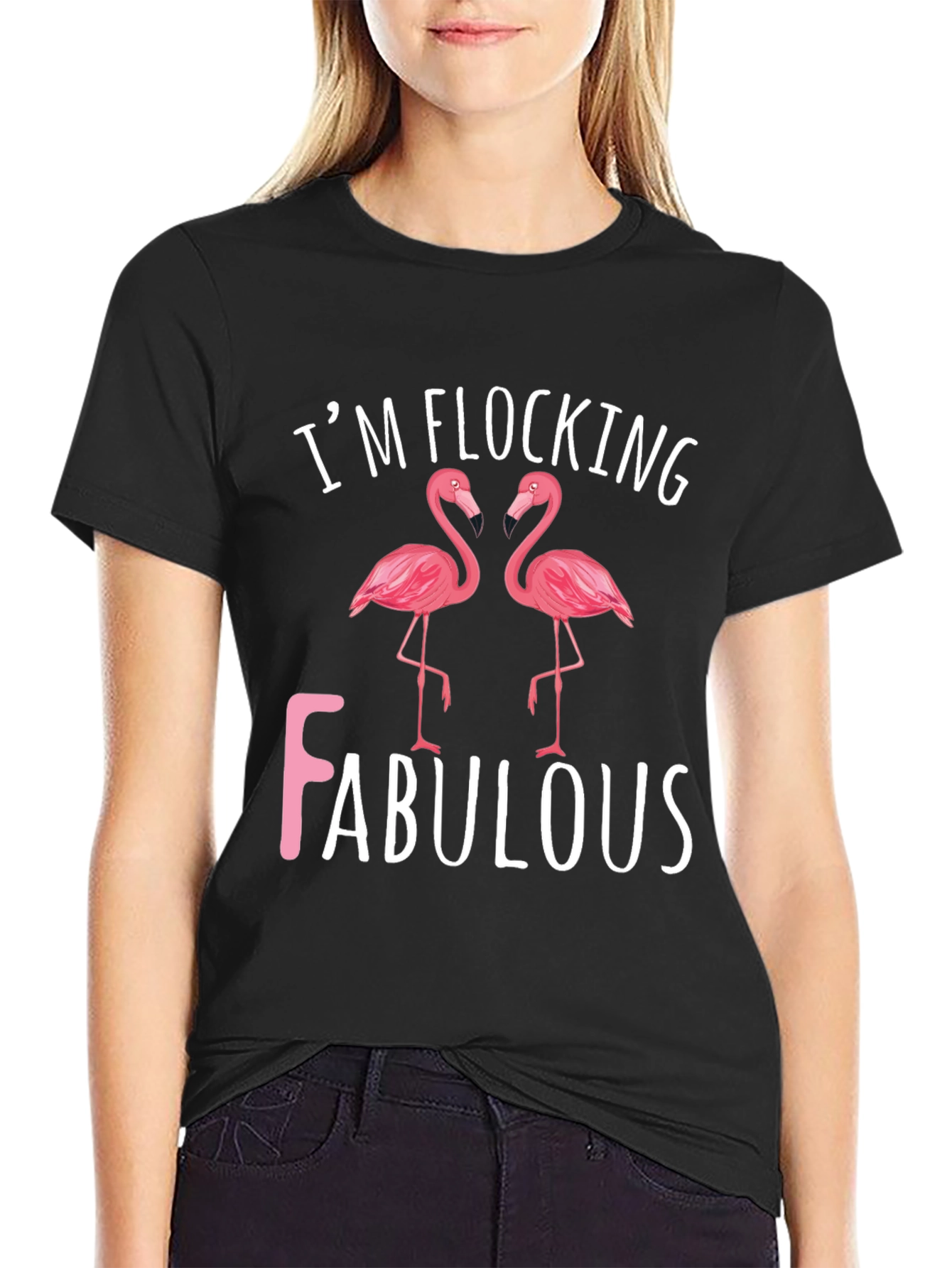 Im Flocking Fabulous Flamingo Graphic Tee