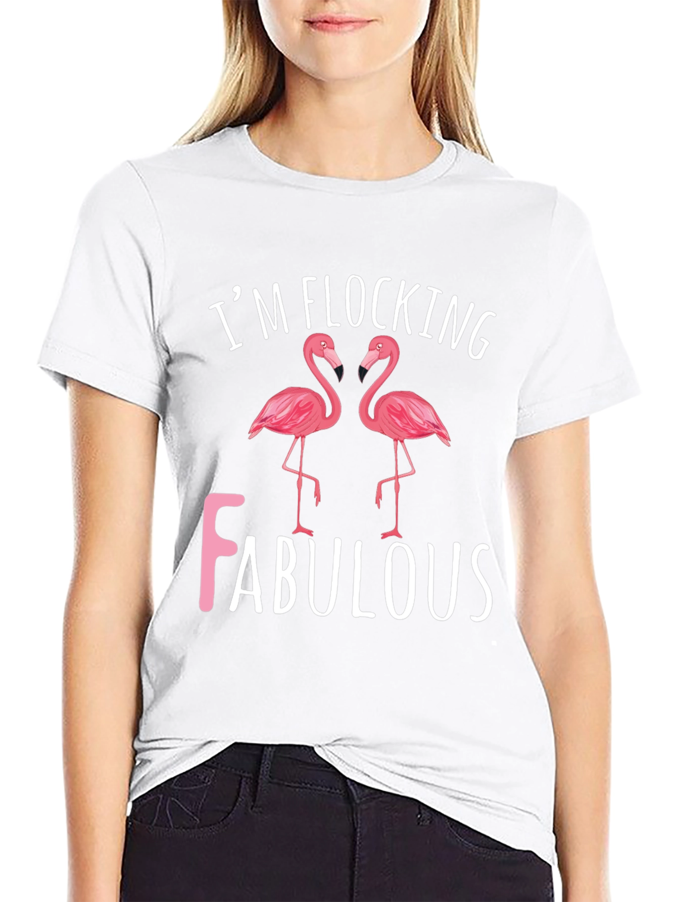 Im Flocking Fabulous Flamingo Graphic Tee