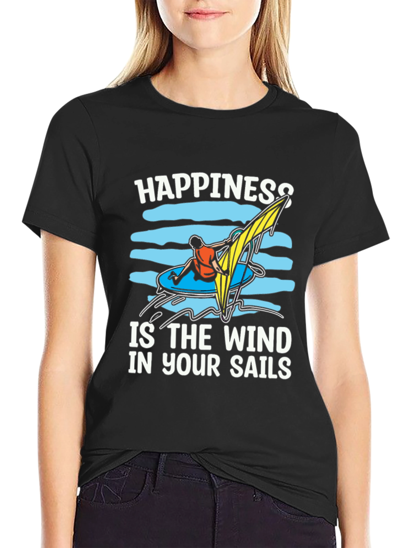 Windsurfing Happiness Graphic Tee
