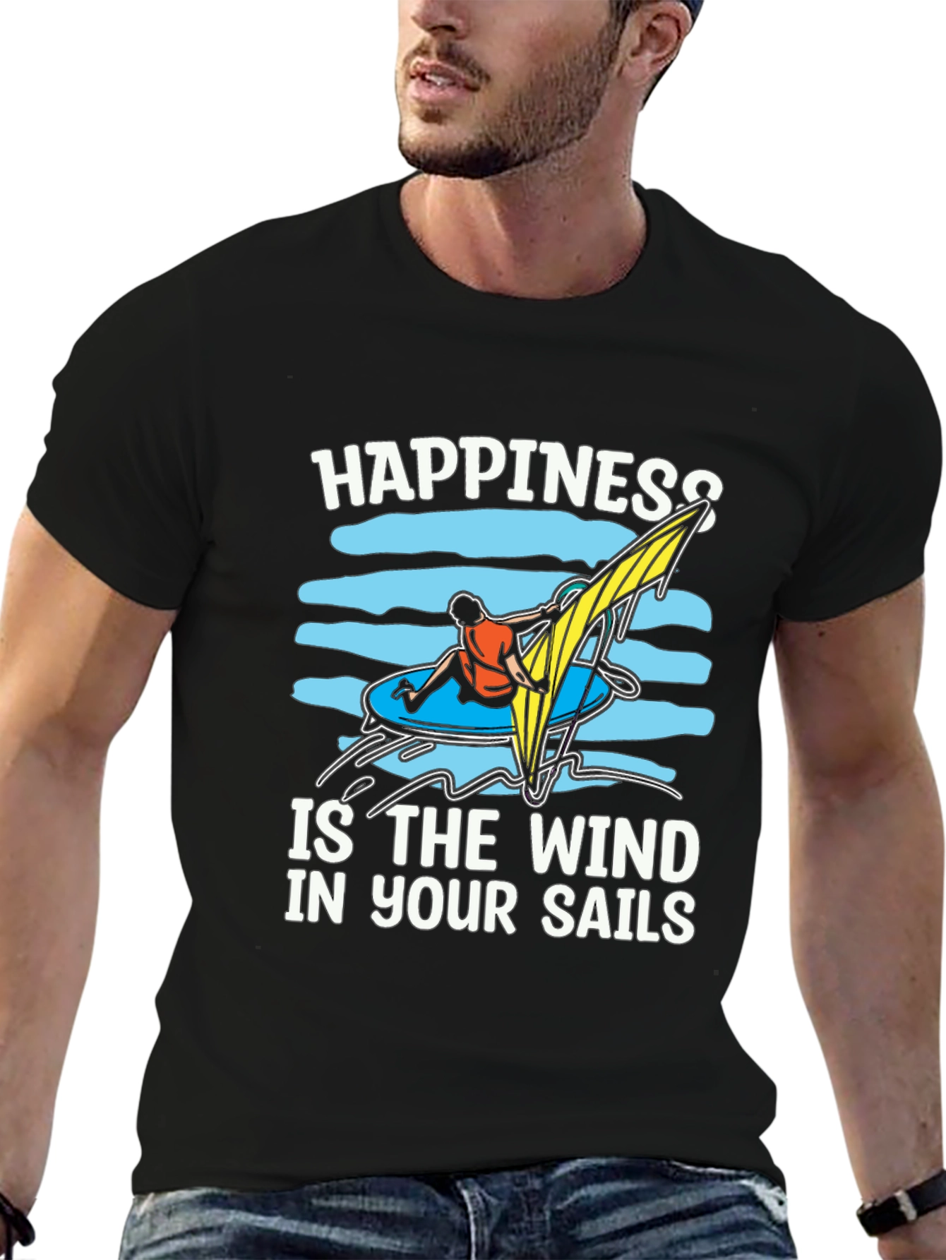 Windsurfing Happiness Graphic Tee