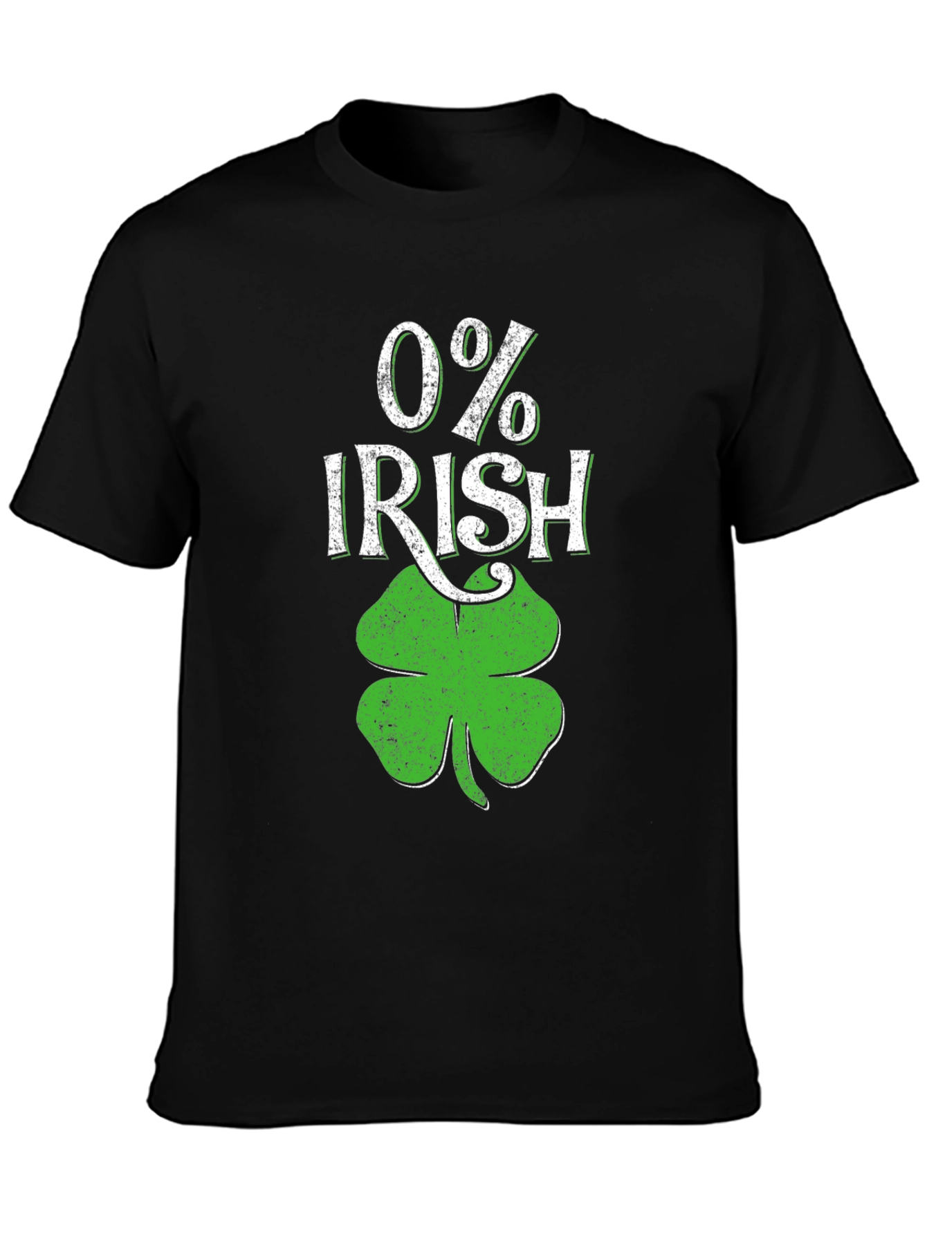 0% Irish St. Patricks Day T-Shirt Shamrock