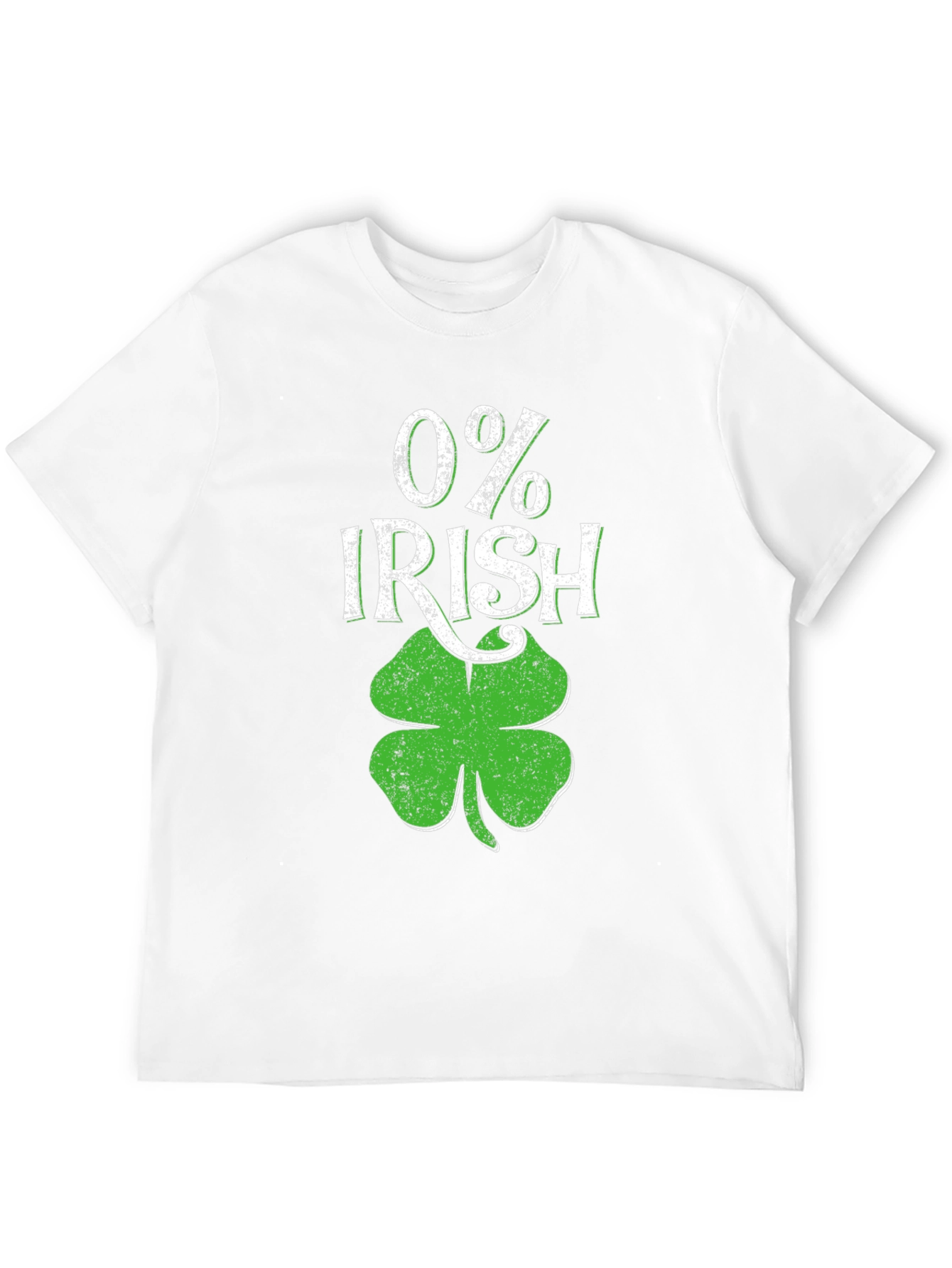 0% Irish St. Patricks Day T-Shirt Shamrock