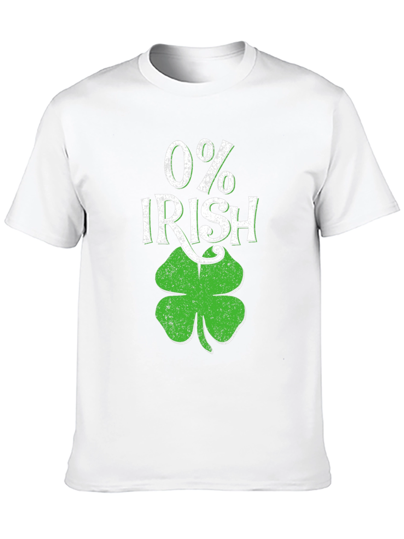 0% Irish St. Patricks Day T-Shirt Shamrock
