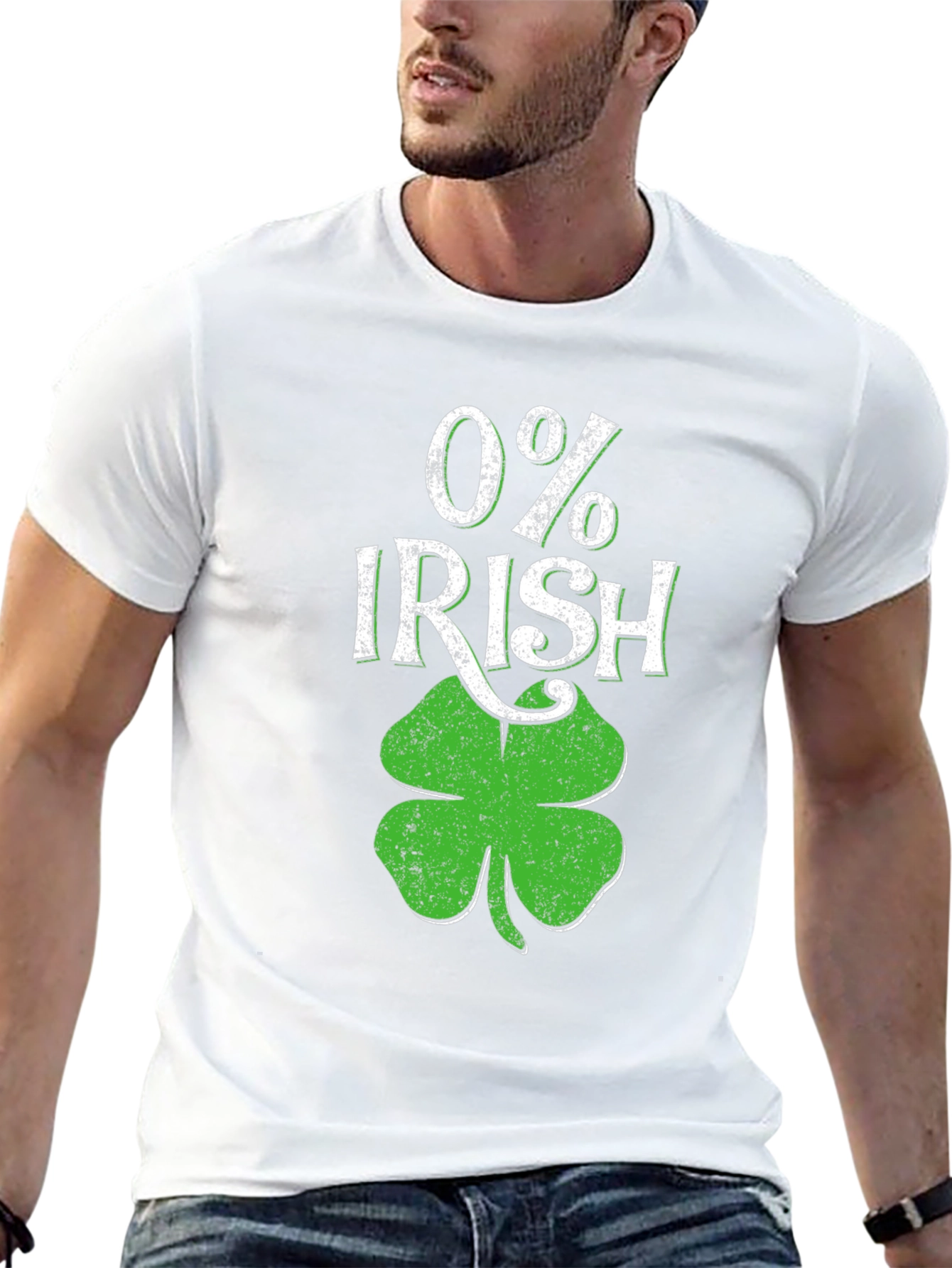 0% Irish St. Patricks Day T-Shirt Shamrock