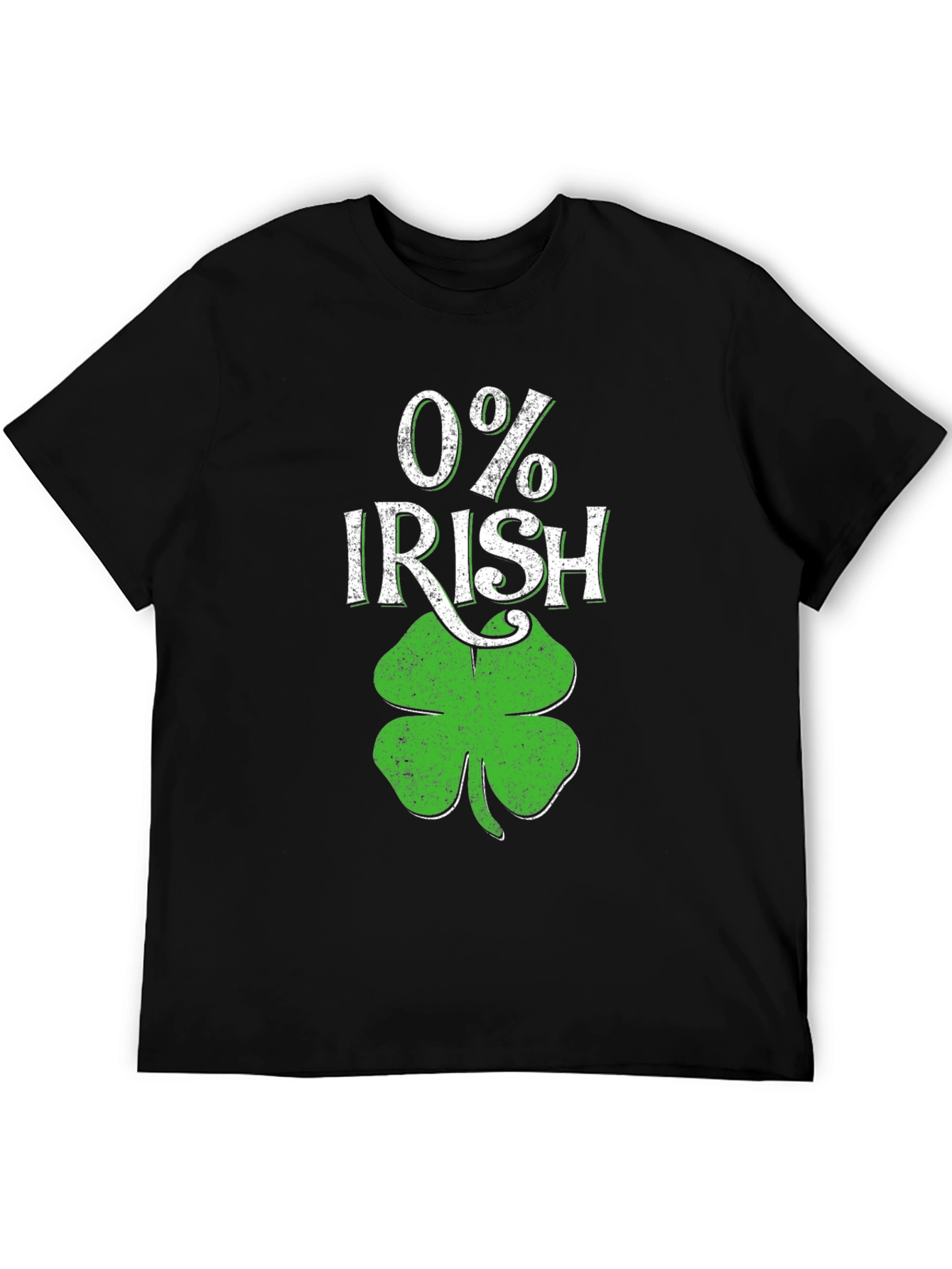 0% Irish St. Patricks Day T-Shirt Shamrock