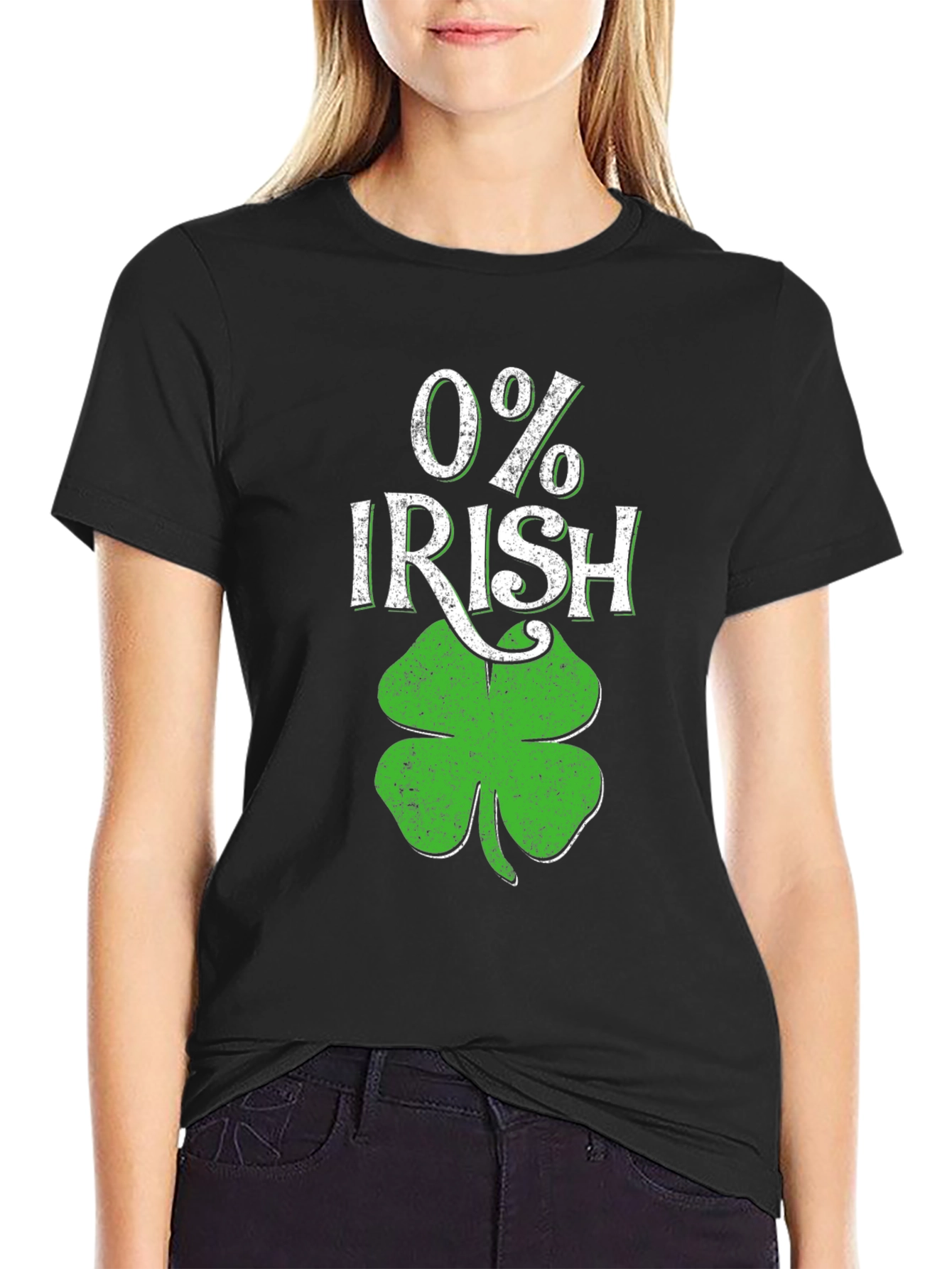 0% Irish St. Patricks Day T-Shirt Shamrock