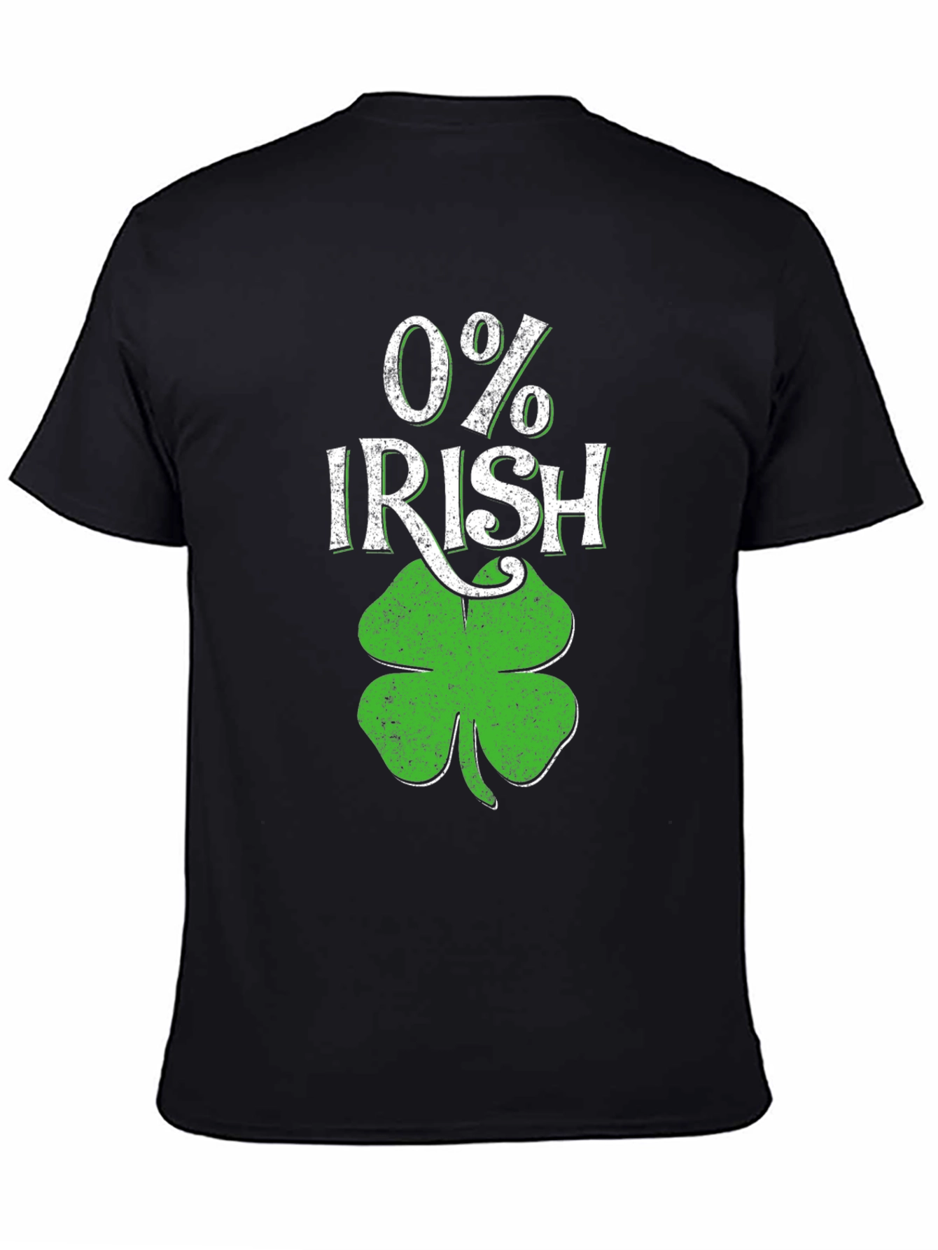 0% Irish St. Patricks Day T-Shirt Shamrock