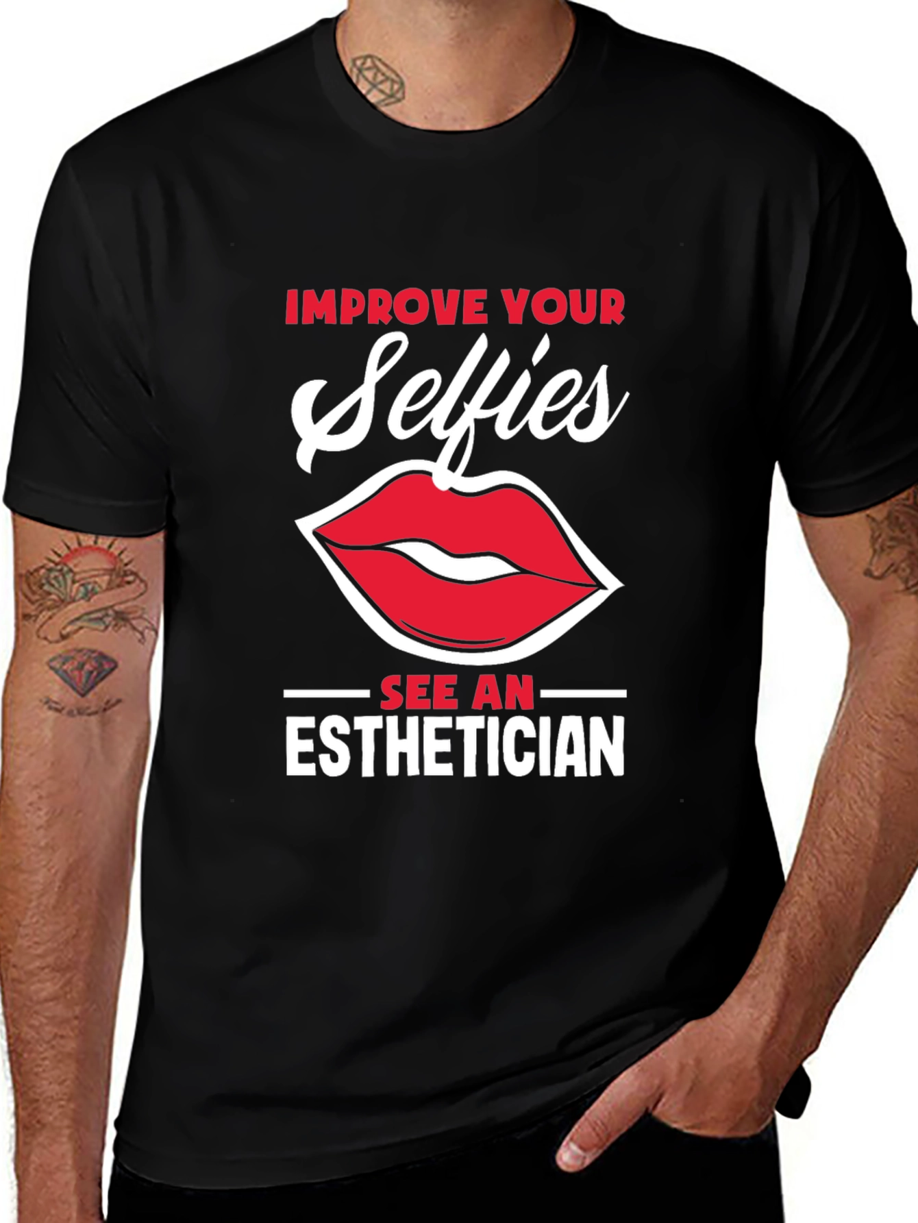 Improve Your Selfies Esthetician Graphic T-Shirt