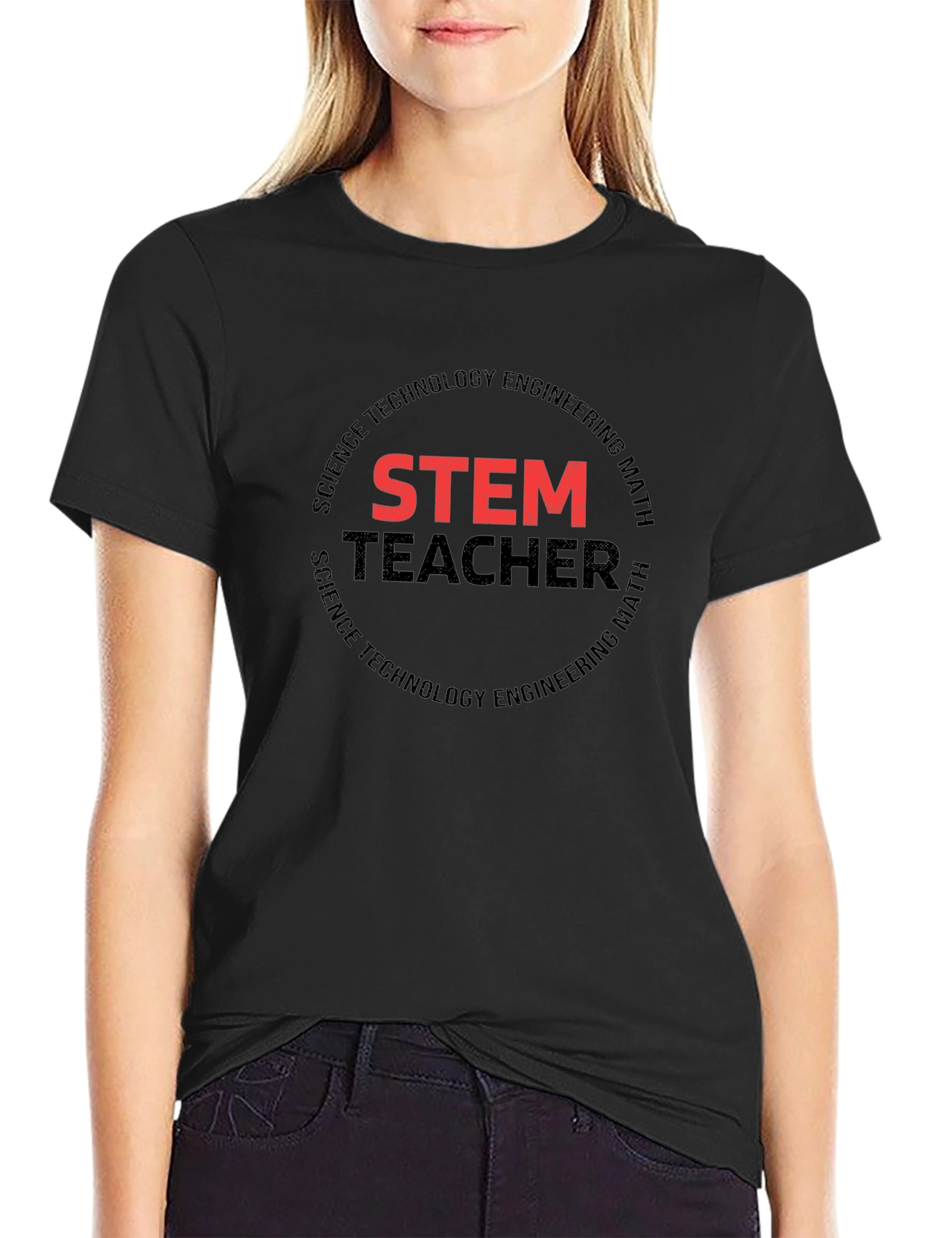 STEM Teacher Graphic T-Shirt - Science Tech Engineering Math