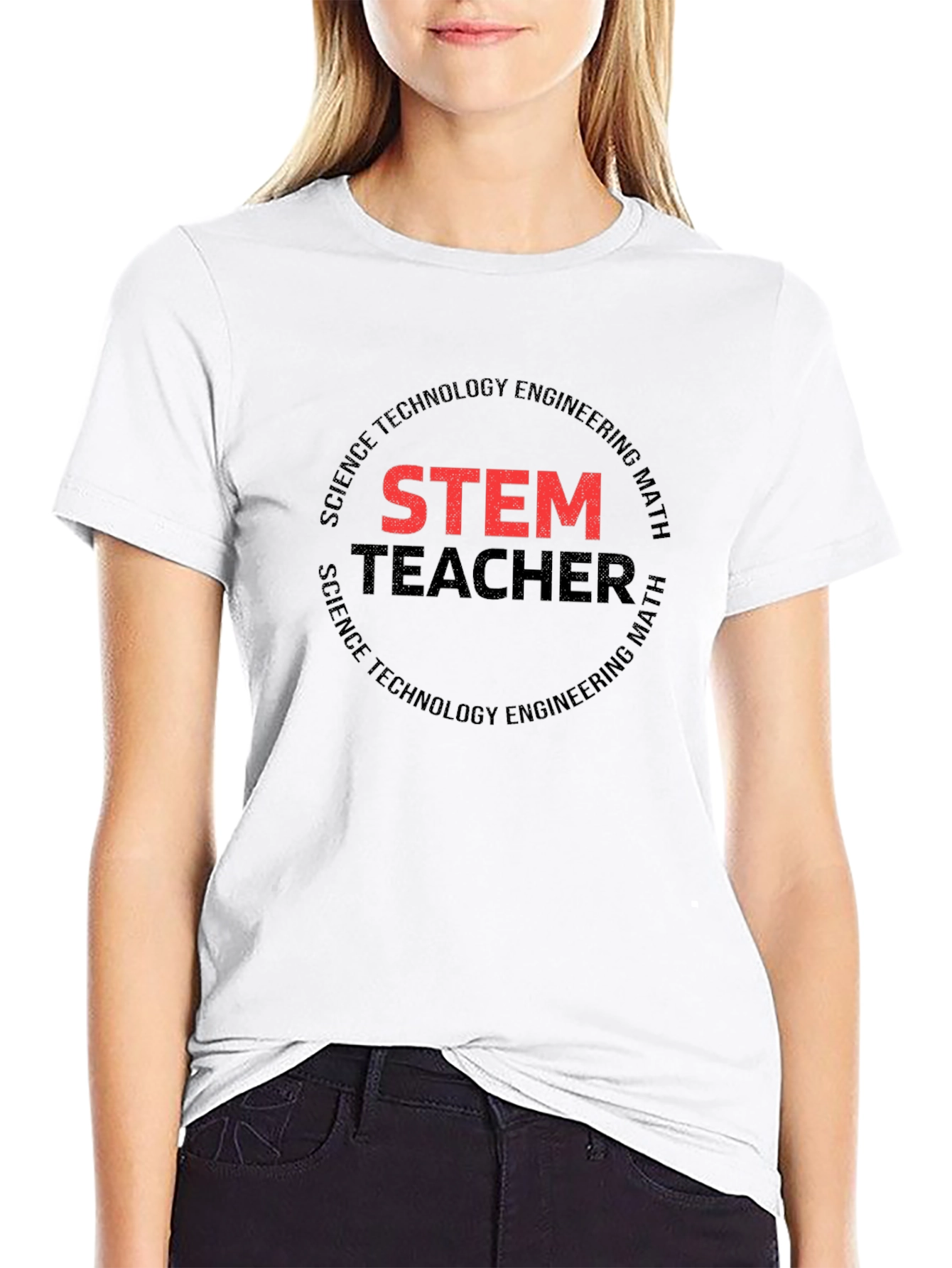 STEM Teacher Graphic T-Shirt - Science Tech Engineering Math