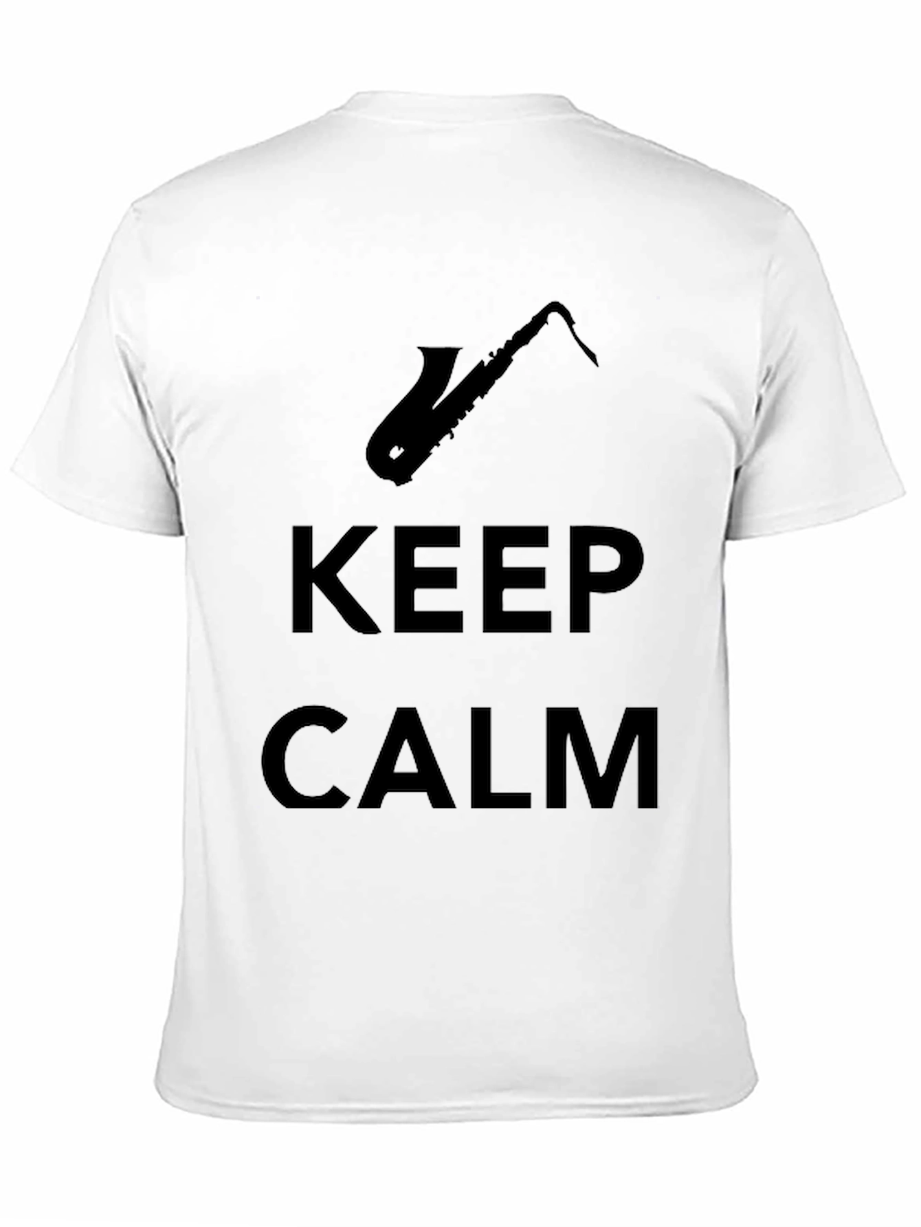 Keep Calm Saxophone T-Shirt - Black