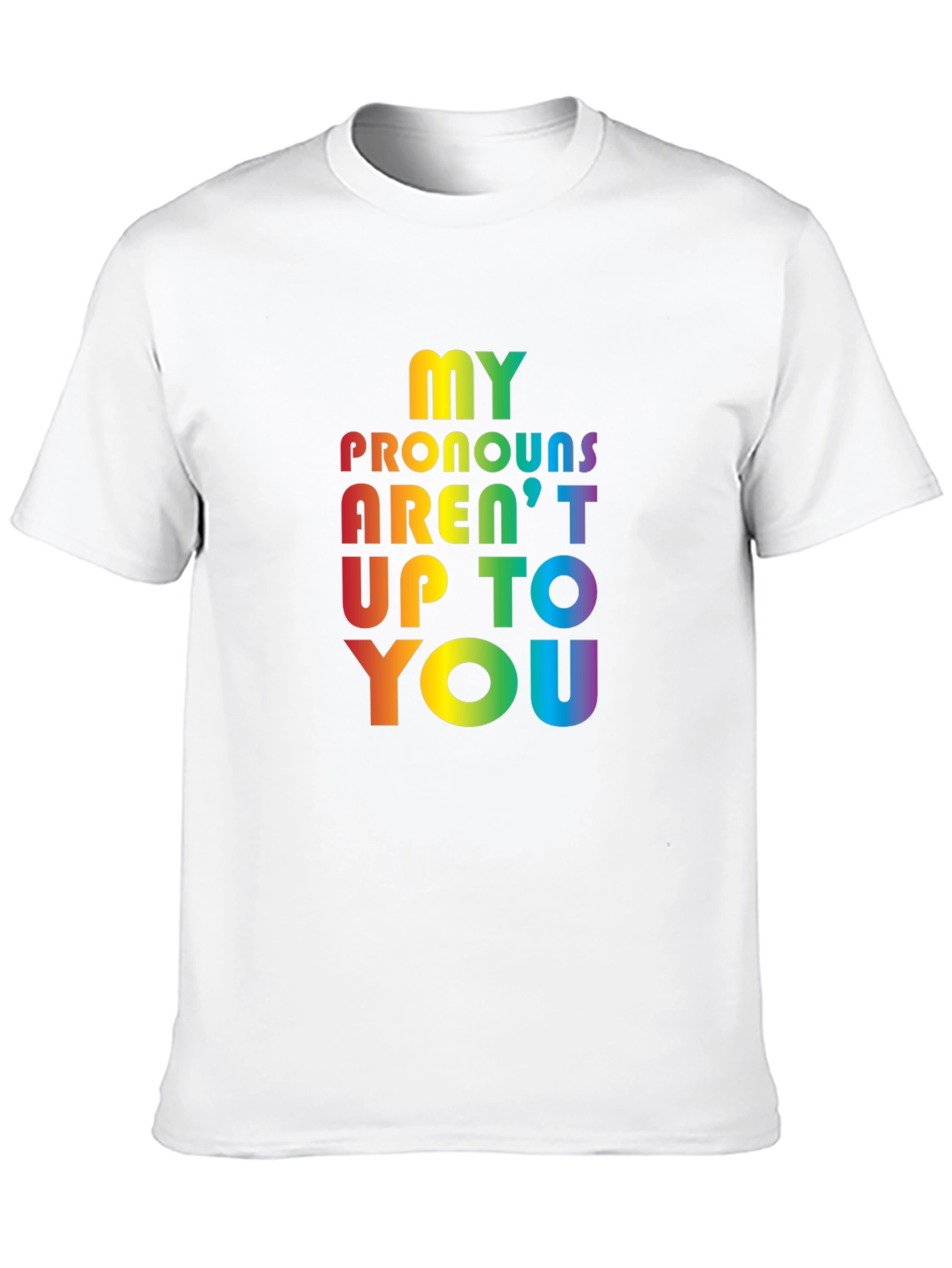LGBT Pride Pronoun T-Shirt - Black