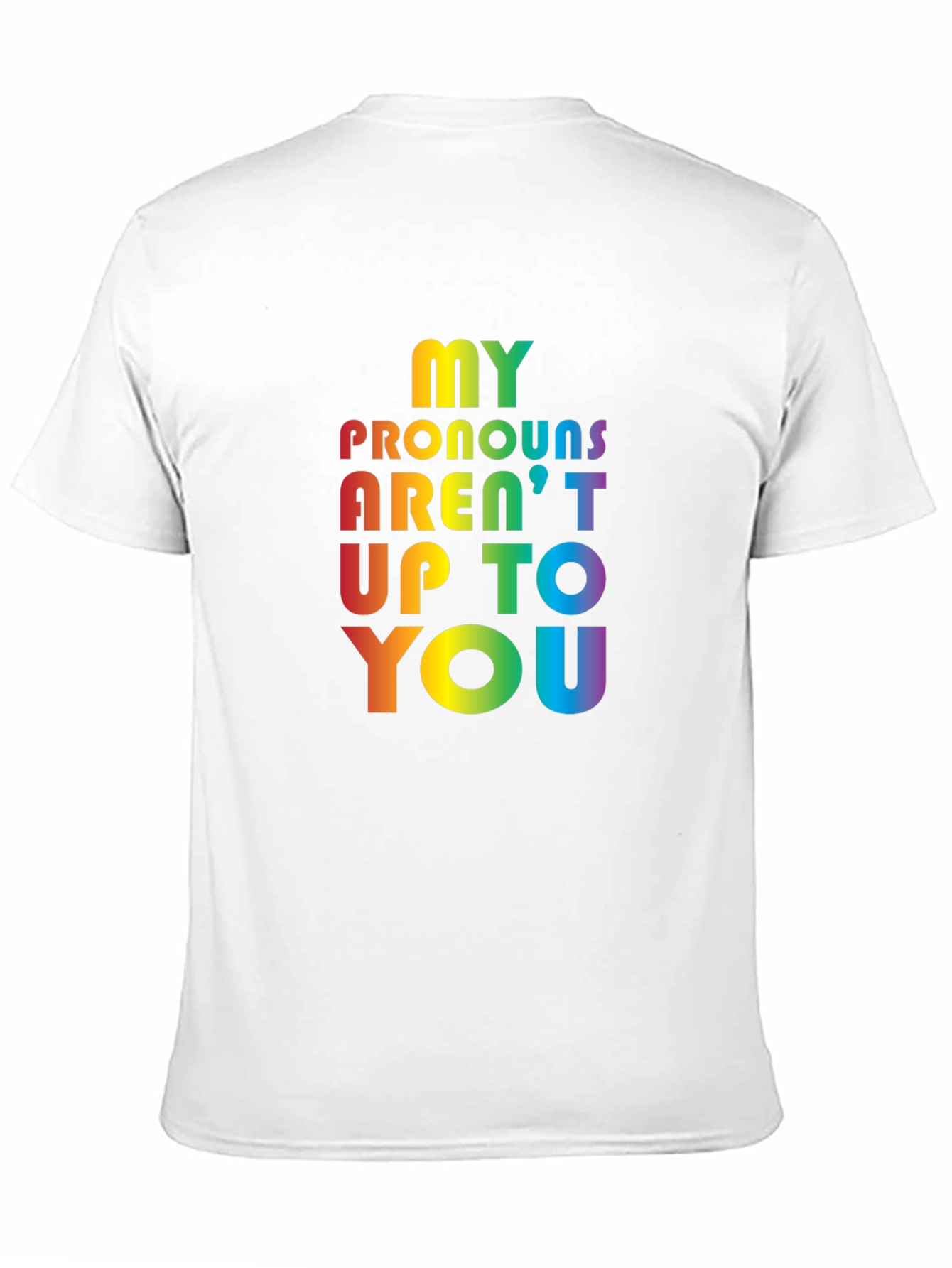 LGBT Pride Pronoun T-Shirt - Black
