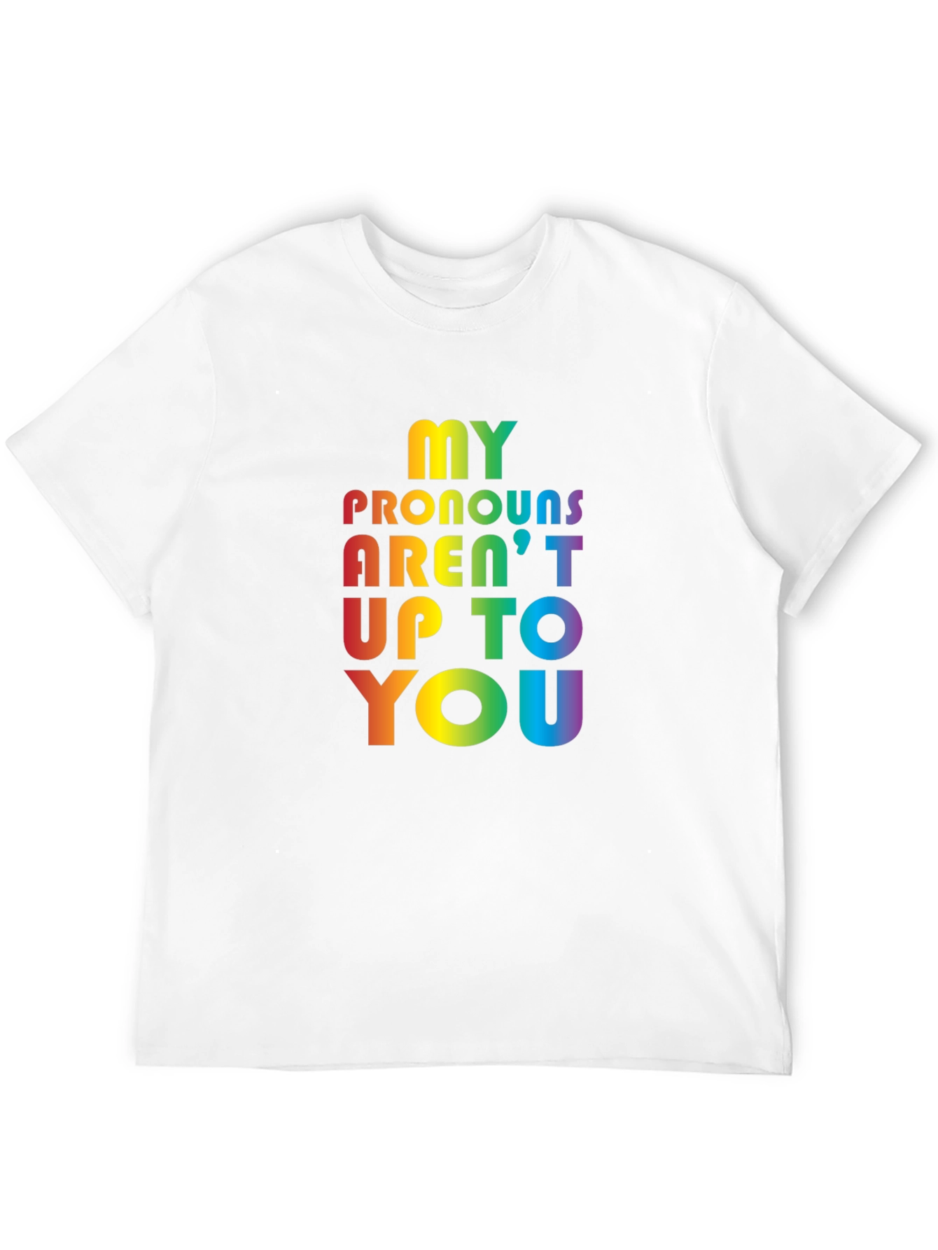 LGBT Pride Pronoun T-Shirt - Black