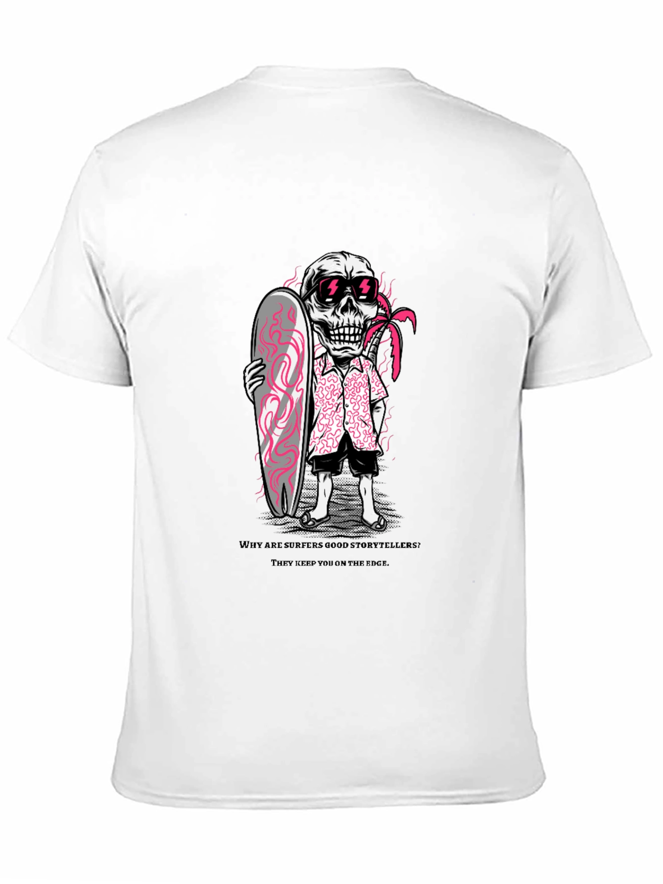 Surfer Skeleton Graphic T-Shirt