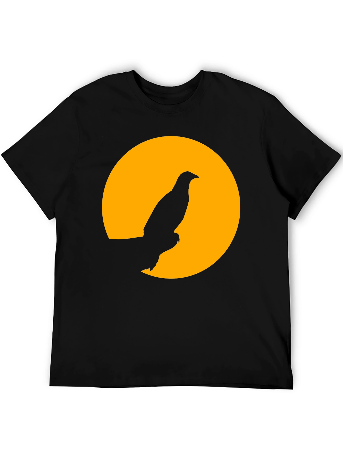 Raven Silhouette Graphic Tee - Black T-Shirt