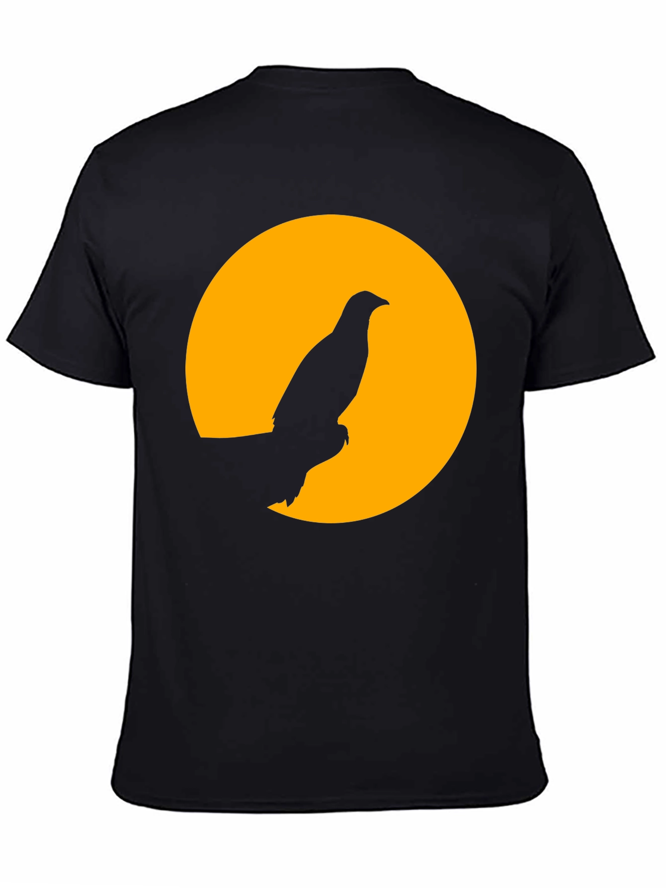 Raven Silhouette Graphic Tee - Black T-Shirt