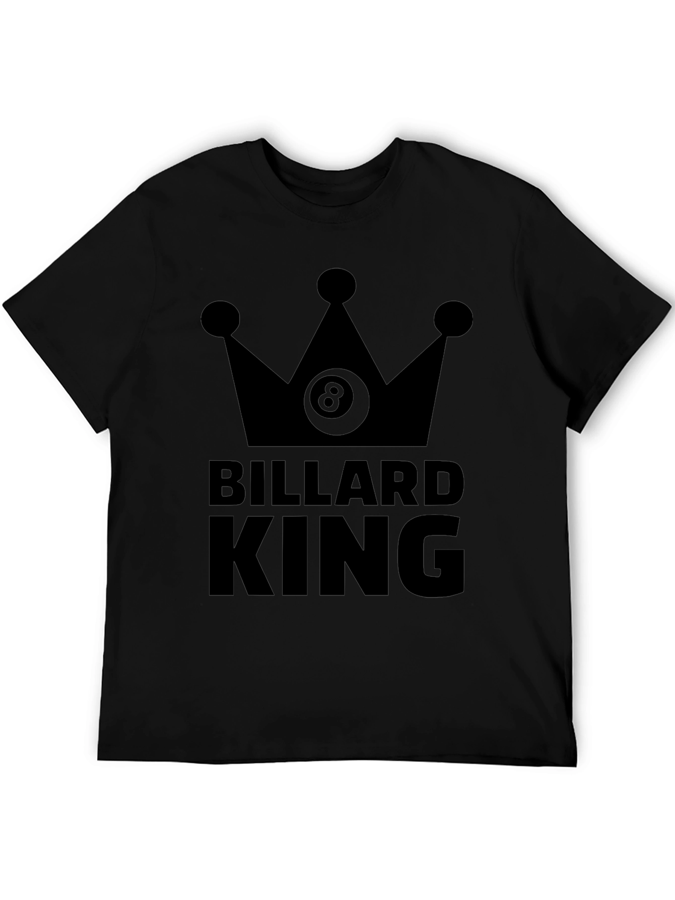 Billiard King T-Shirt - Eight Ball Crown Graphic