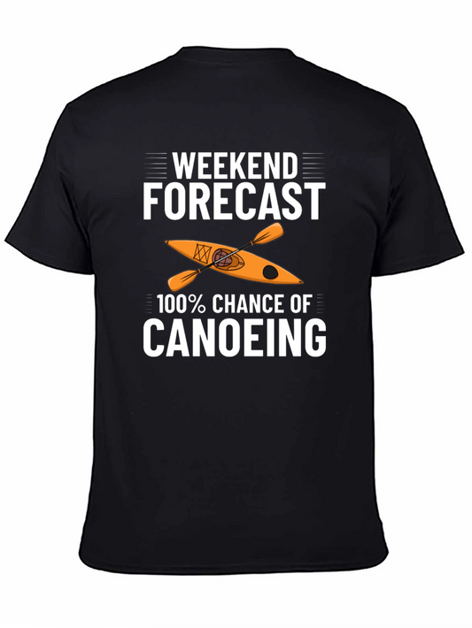 Weekend Canoeing Forecast Graphic Tee