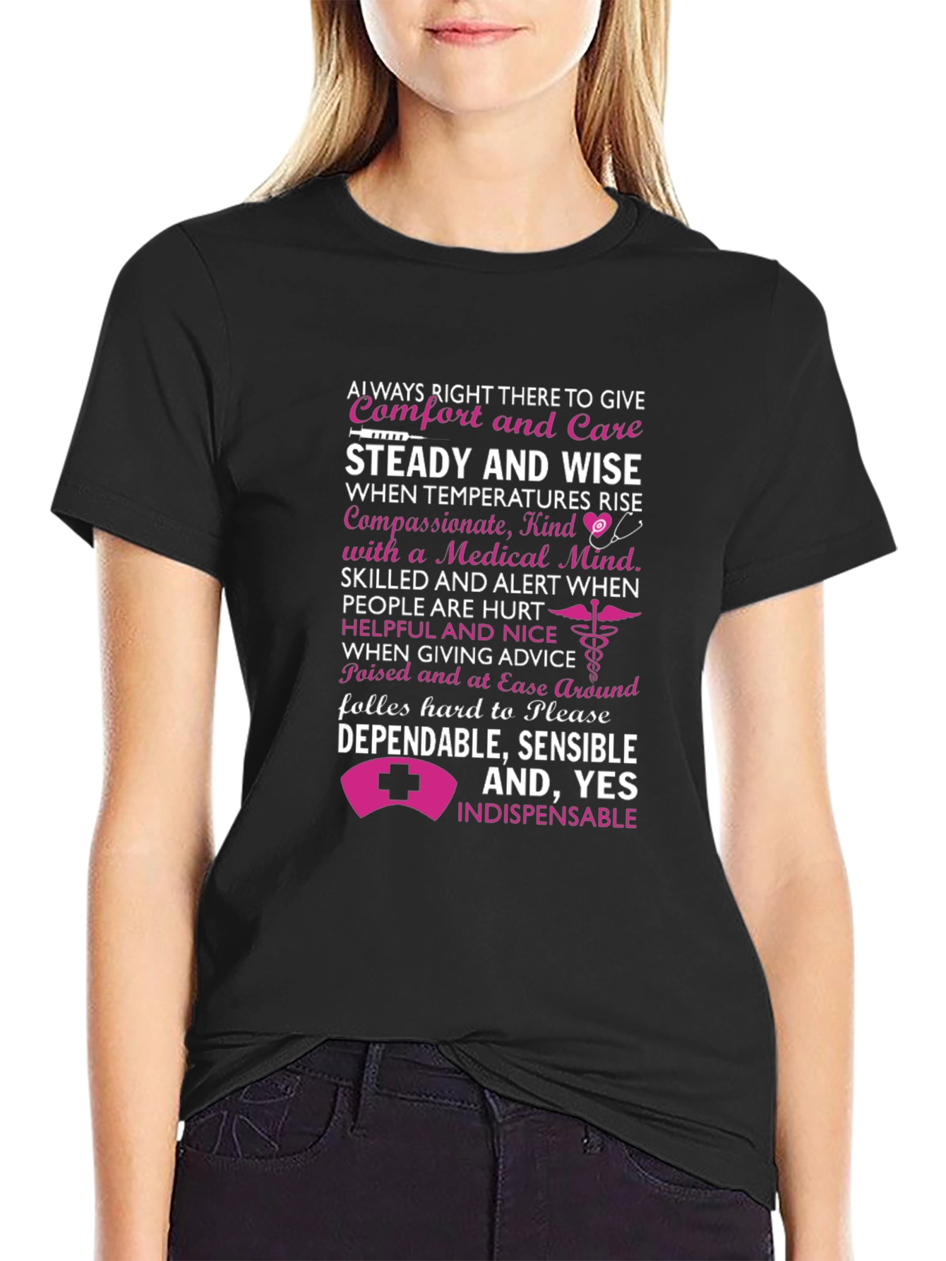 Nurse Appreciation T-Shirt - Steady and Wise
