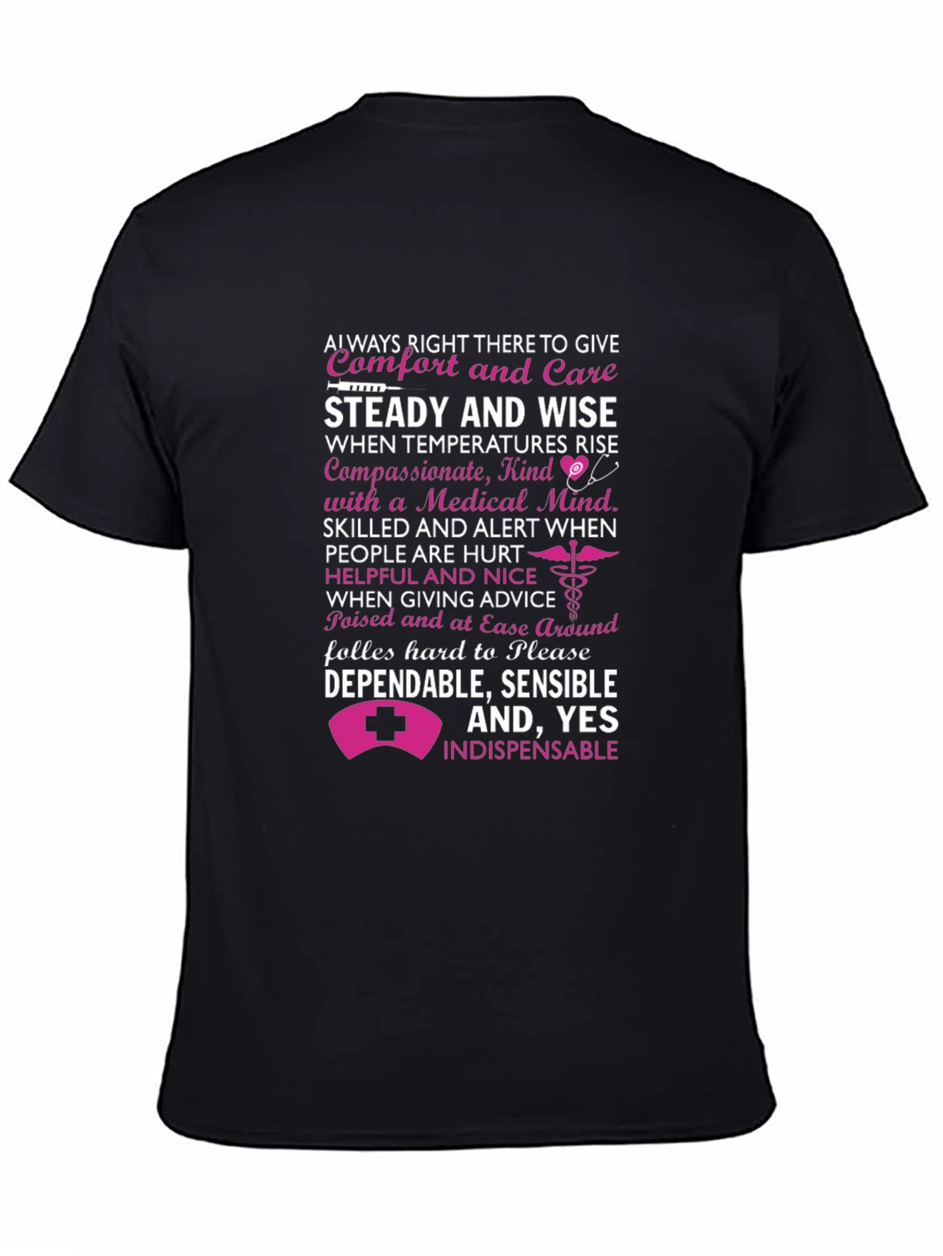 Nurse Appreciation T-Shirt - Steady and Wise