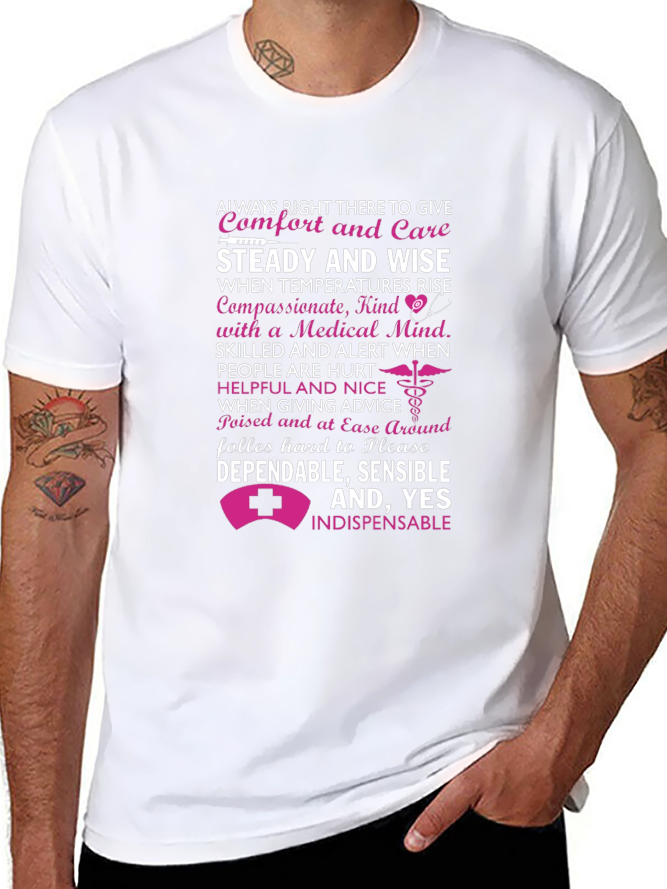 Nurse Appreciation T-Shirt - Steady and Wise