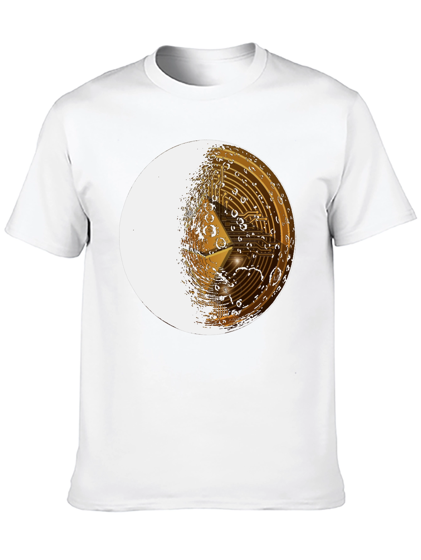 Ethereum Moon Graphic T-Shirt - Crypto Fan Apparel